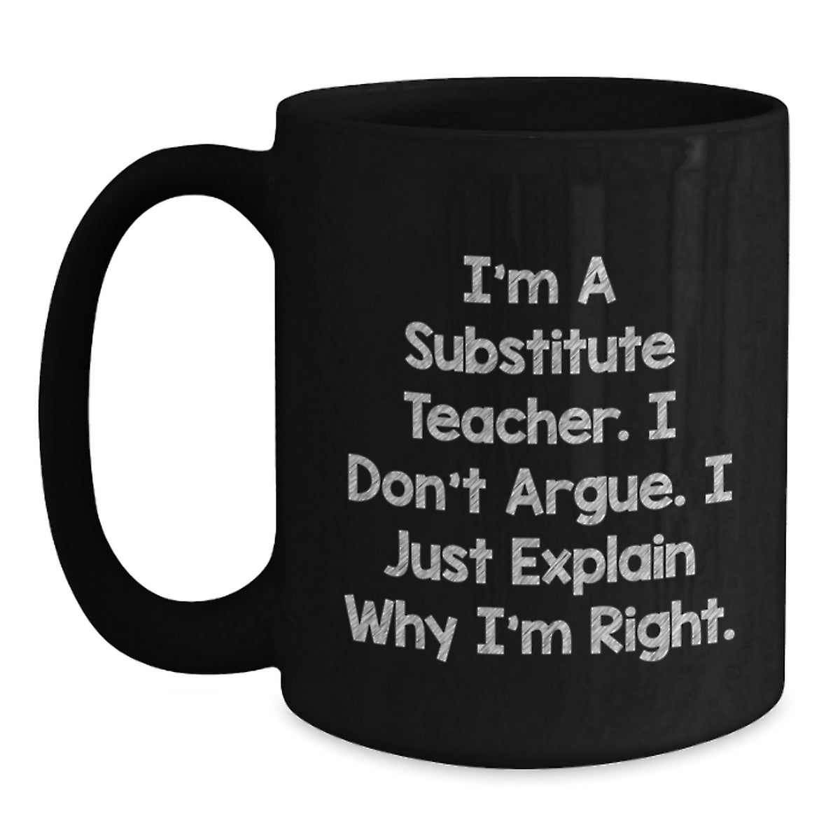 Substitute Teacher Coffee Mug Gift for Him - A Humorous Keepsake - Main