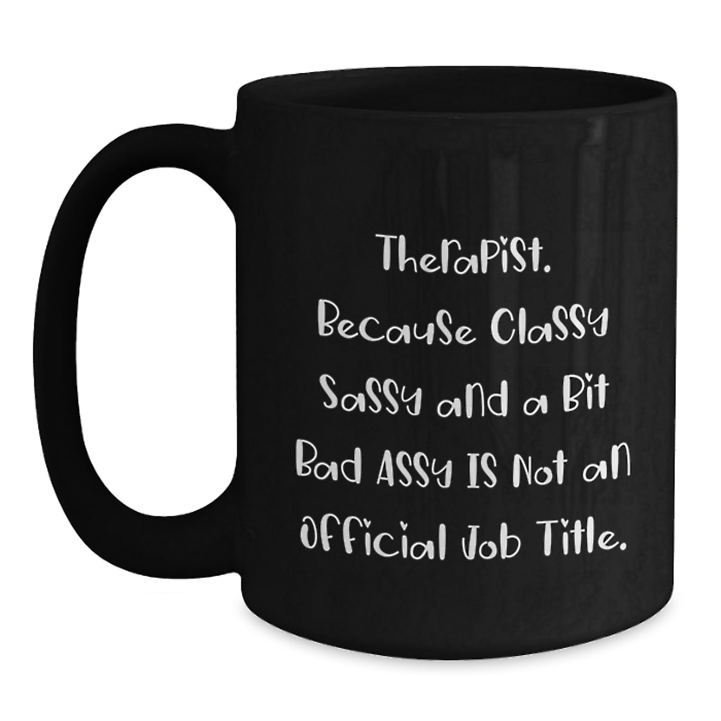 Therapist Keepsake Black Coffee Mug for Him Birthday Gift - Main