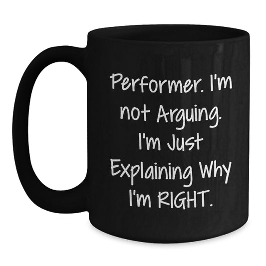 Birthday Gift for Her Performer Keepsake Black Coffee Mug With 11oz - Main