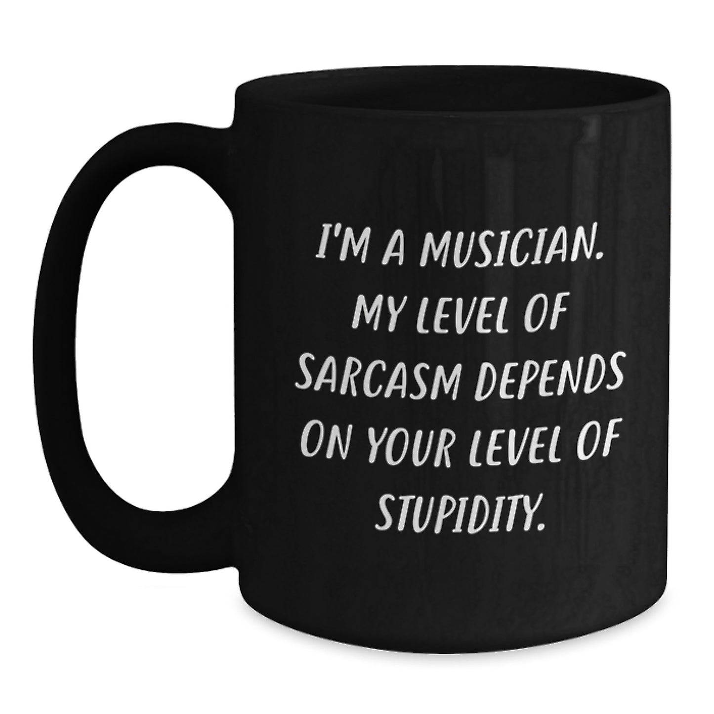 Funny Musician Black Coffee Mugs for Graduation Unique Gifts from Friends to Musician Men - Main