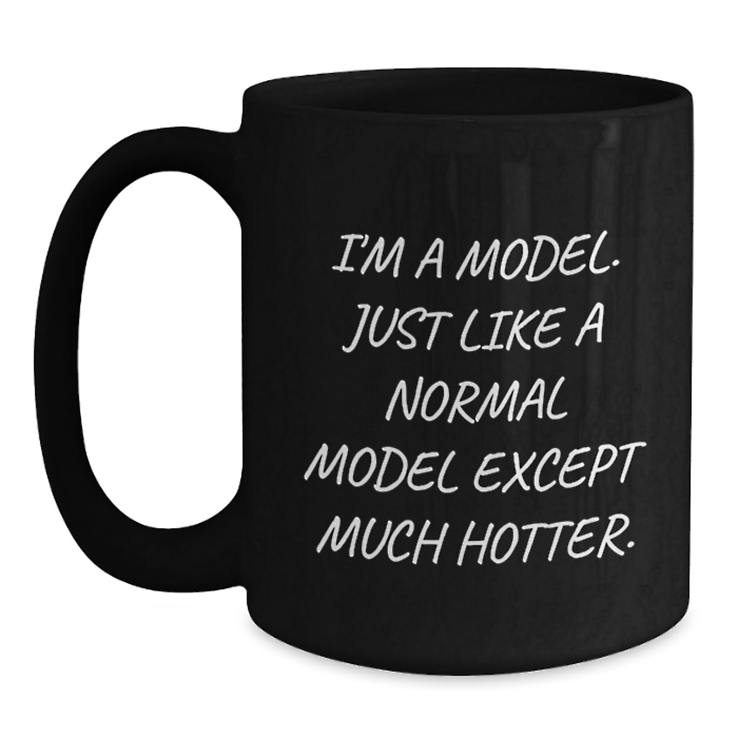 Model Keepsake Black Coffee Mug for Him Birthday Gift Premium Elegant - Main