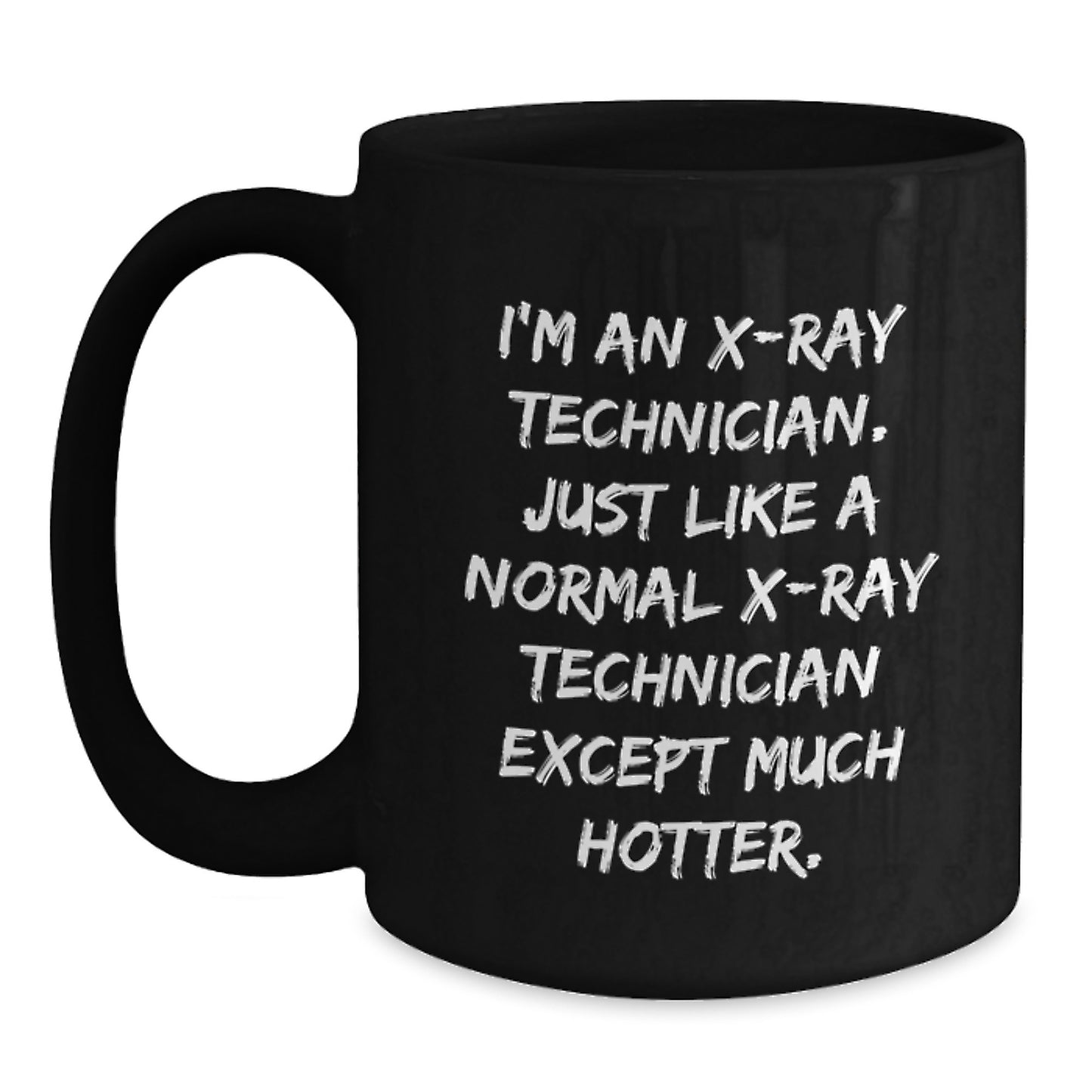 X-Ray Technician Keepsake Black Coffee Mug for Him Birthday Gift - Main