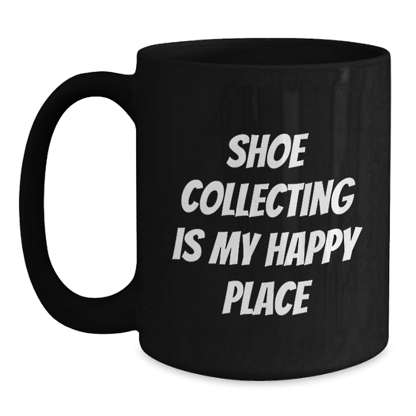 Shoe Collecting Enthusiast Gifts from Friends to Shoe Collecting Lovers, Funny Graduation Unique Gifts for Women Men, Black Coffee Mug - Main