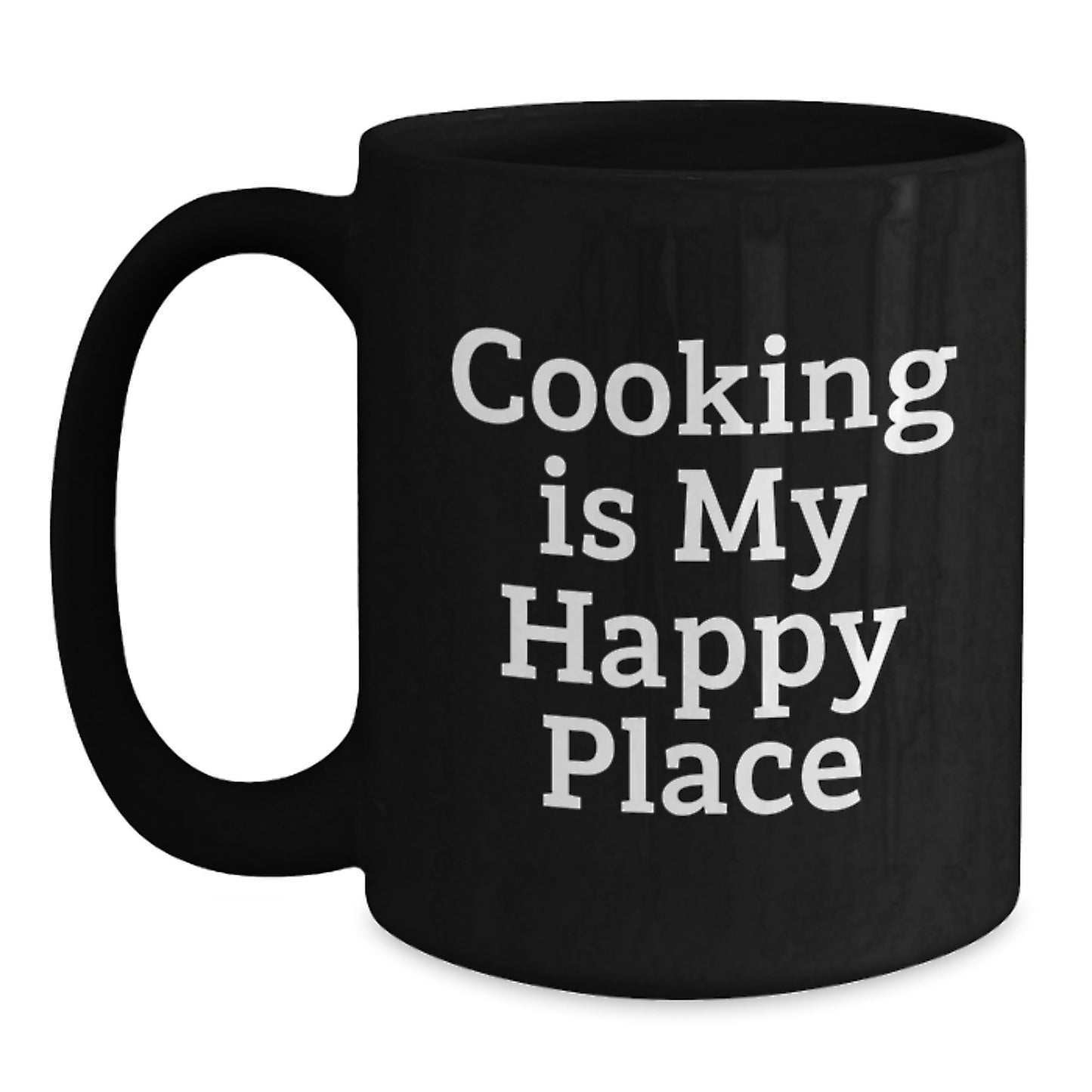 Funny Quote Black Coffee Mug Gifts for Cooking Lovers from Friends, Inspirational Gift for Graduation, 11oz or 15oz Ceramic Mug - Main