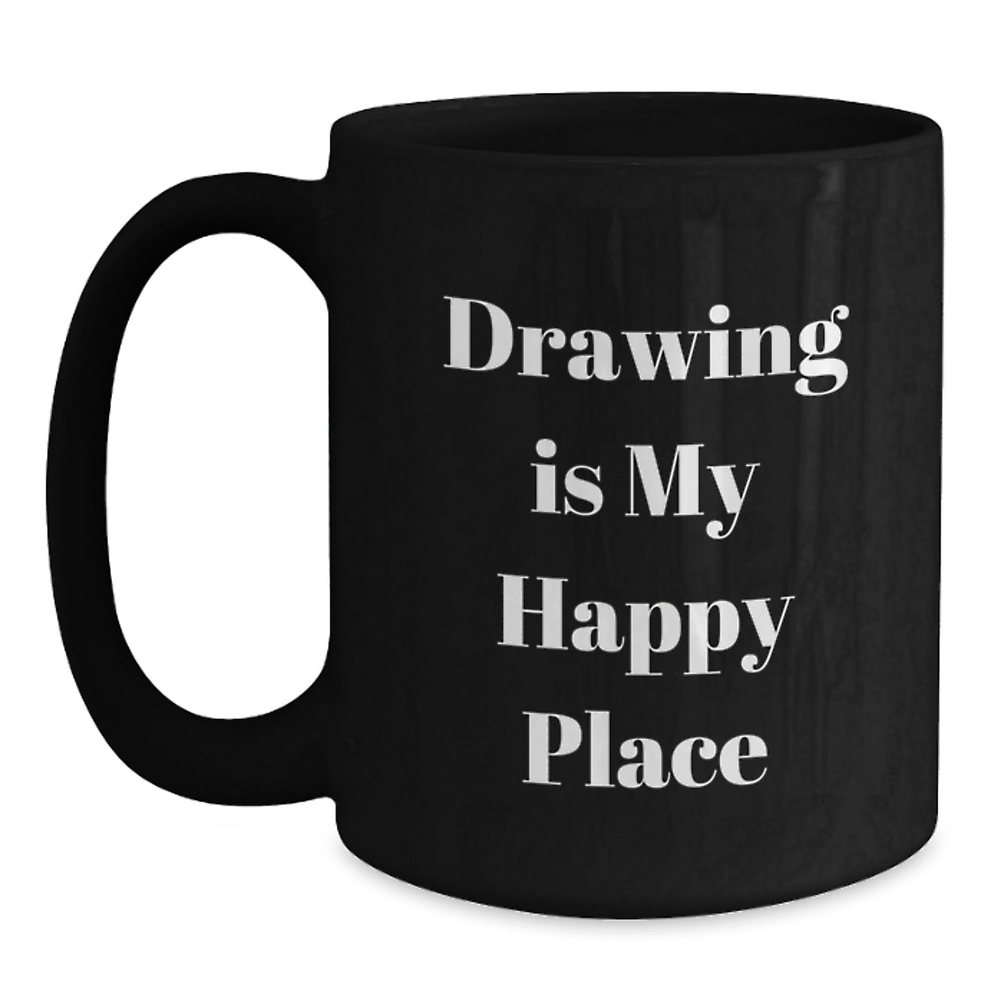 Funny Drawing Gifts for Drawing Enthusiasts, Black Coffee Mug for Graduation Unique Gifts from Friends to Family - Main