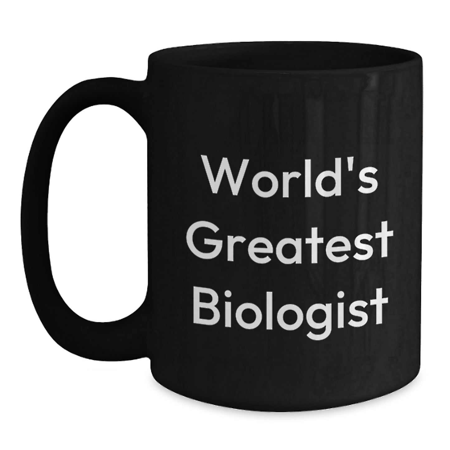 Biologist Keepsake Black Coffee Mug for Him Birthday Gift - Main