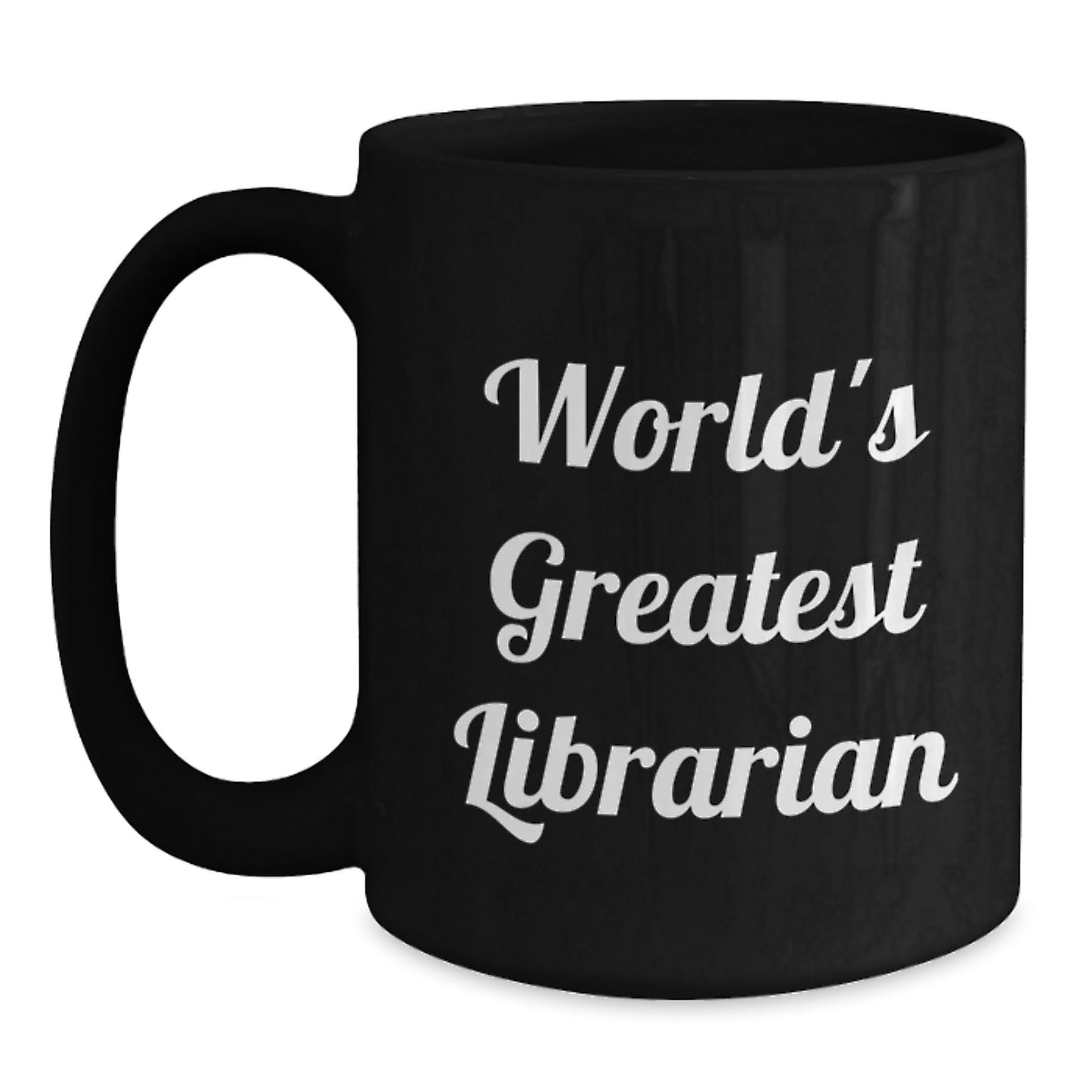 Funny Librarian Gifts from Men to Women, Unique Valentine's Unique Gifts for Librarian Black Coffee Mug - Main