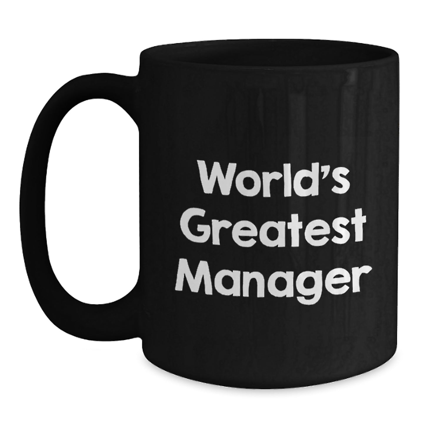 Manager Keepsake Black Coffee Mug for Him Birthday Gift World's Greatest - Main