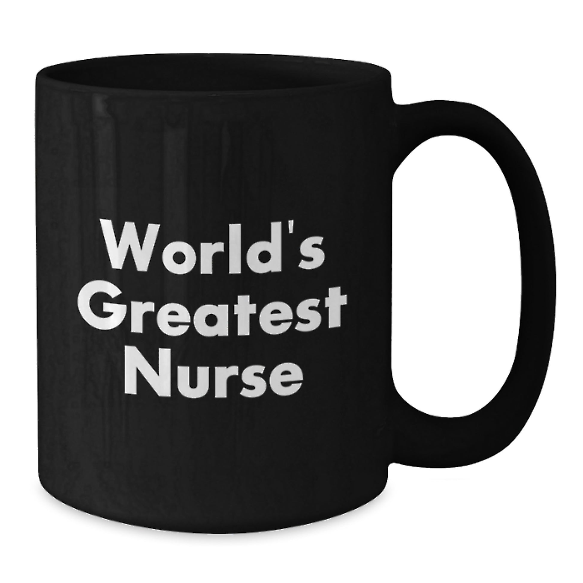 World's Greatest Nurse Funny Black Coffee Mug, Gifts for Nurse, Christmas Unique Gifts from Men to Women Coworkers - Additional