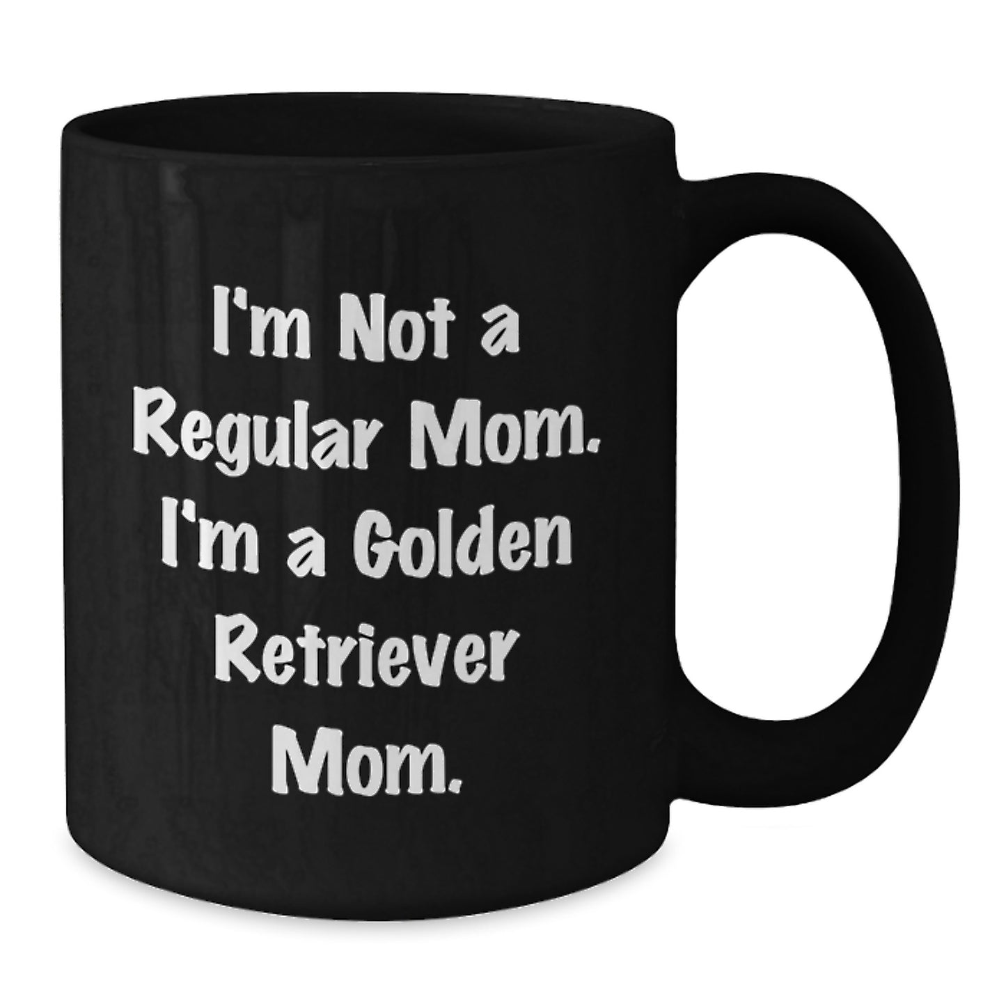 Golden Retriever Dog Mom Funny Black Coffee Mug Gifts from Family to Friends Birthday Unique - Additional