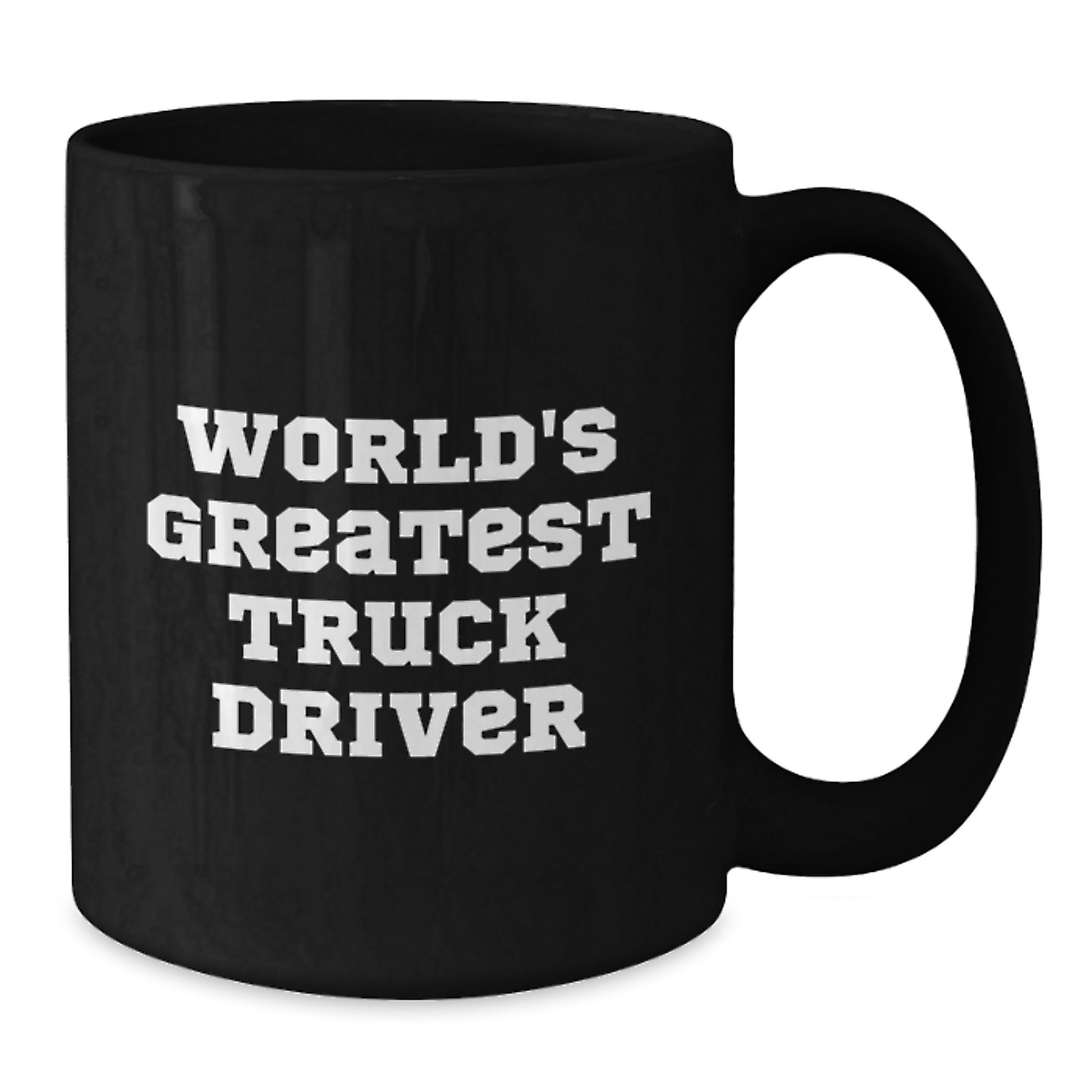 Funny World's Greatest Truck Driver Christmas Unique Gifts for Men, Black Ceramic Coffee Mugs from Friends, Inspirational Quotes for Truckers - Additional