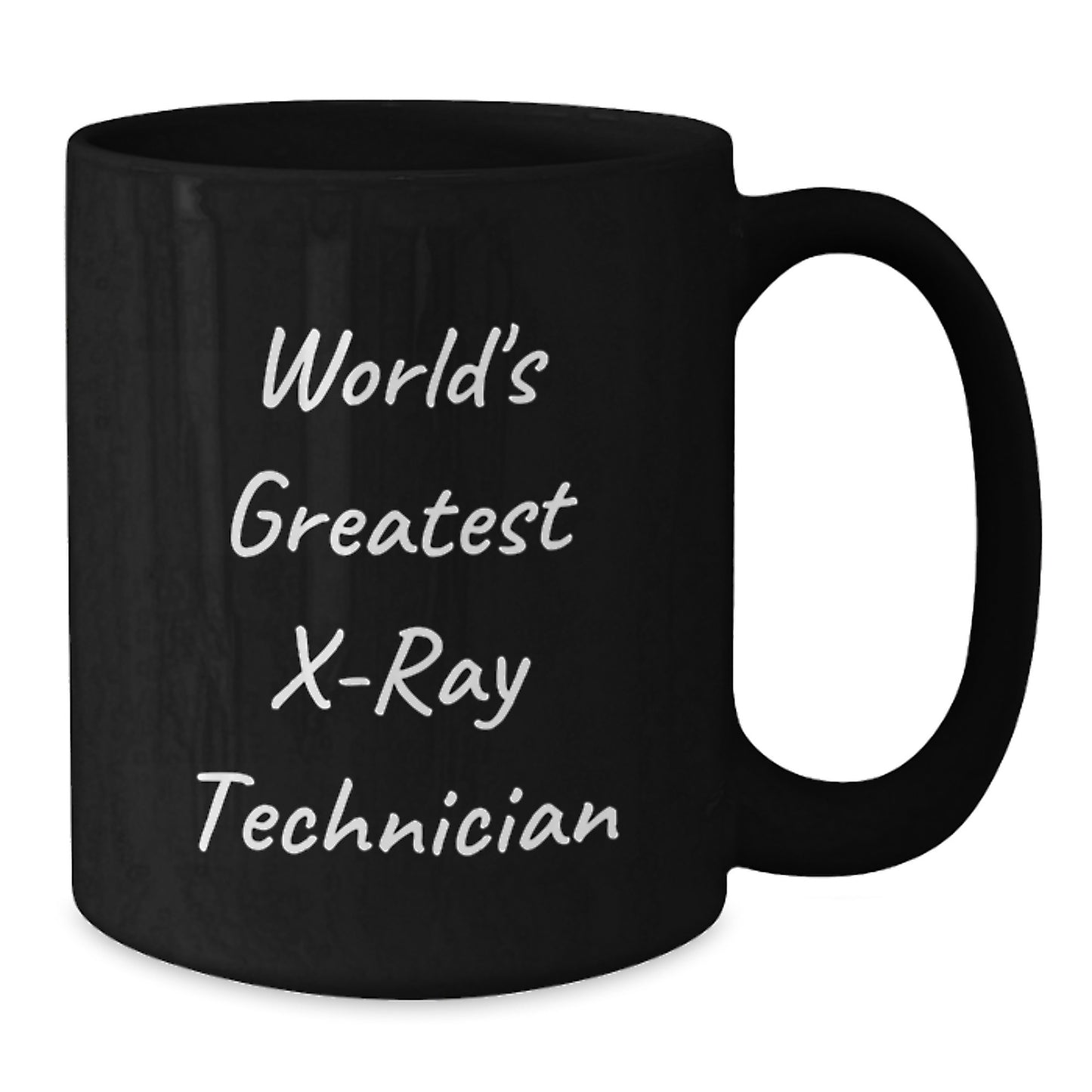 X-Ray Technician Gifts from Friends, World's Greatest X-ray Technician Quote, Funny Valentine's Black Coffee Mug for Him - Additional