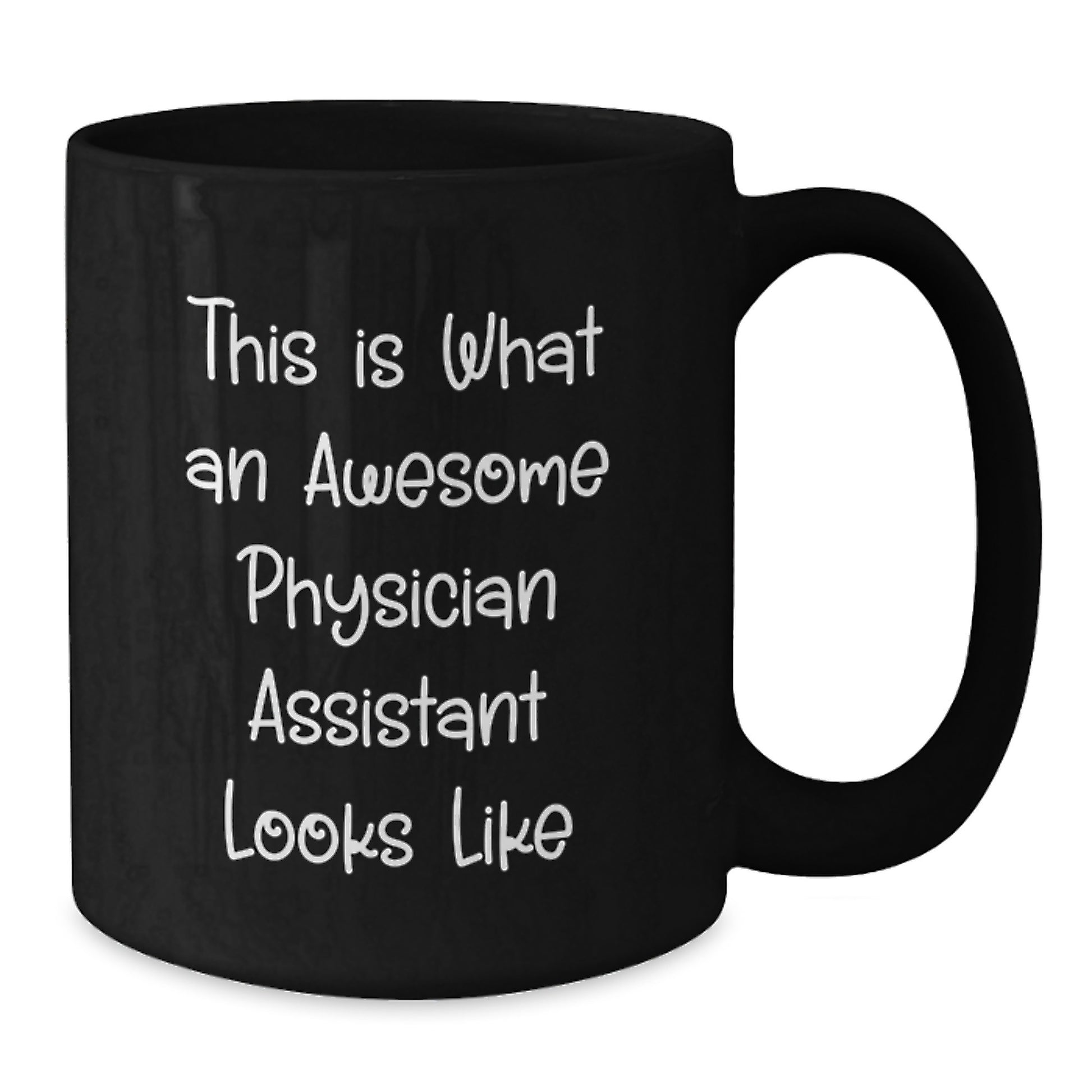 Funny Christmas Unique Gifts from Friends for Physician Assistant - This Is What An Awesome PA Looks Like Black Coffee Mug for Men or Women - Additional