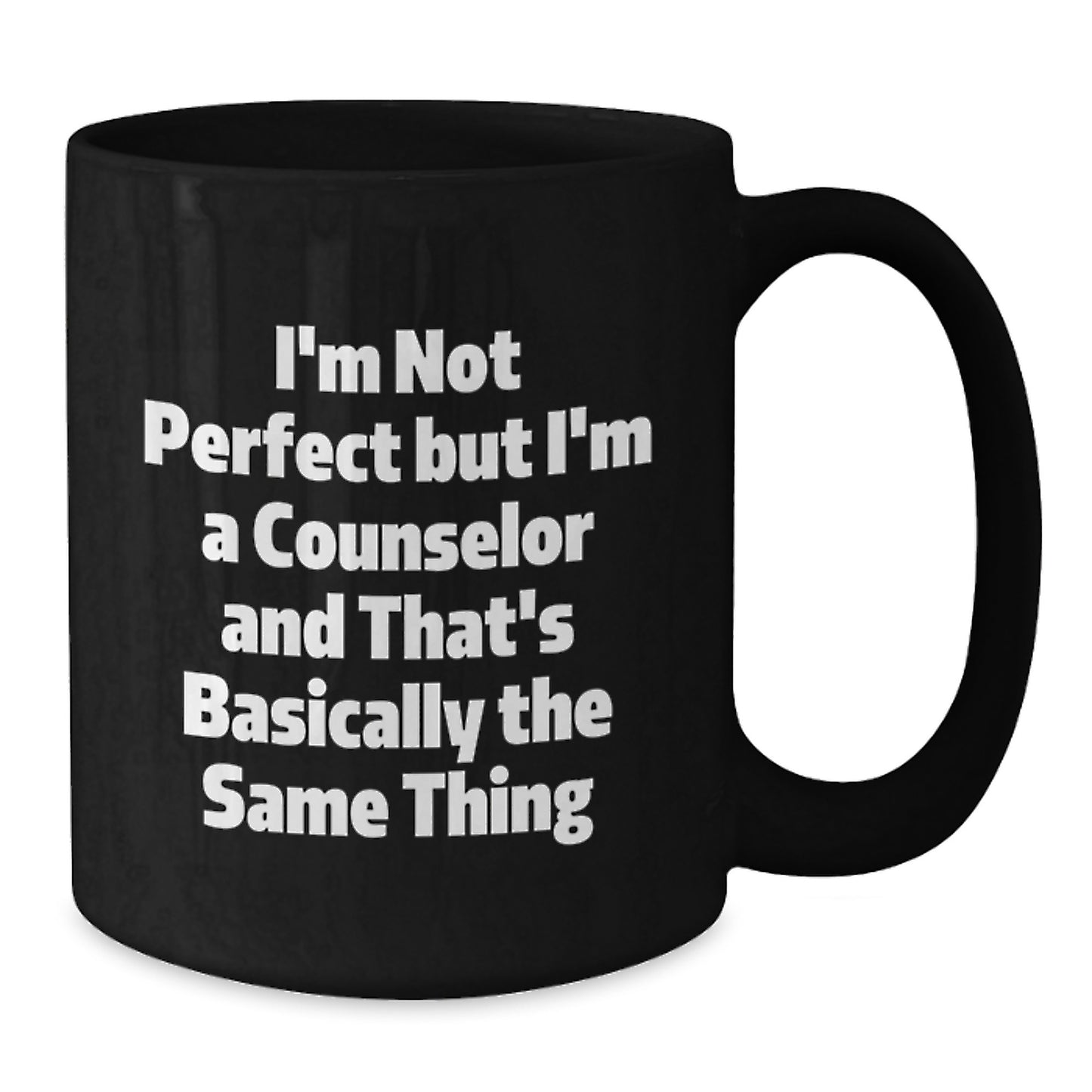 Funny Counselor Gifts - Black Coffee Mug, Perfect for Counselors, Christmas Unique Gifts from Friends to Counselors - Additional