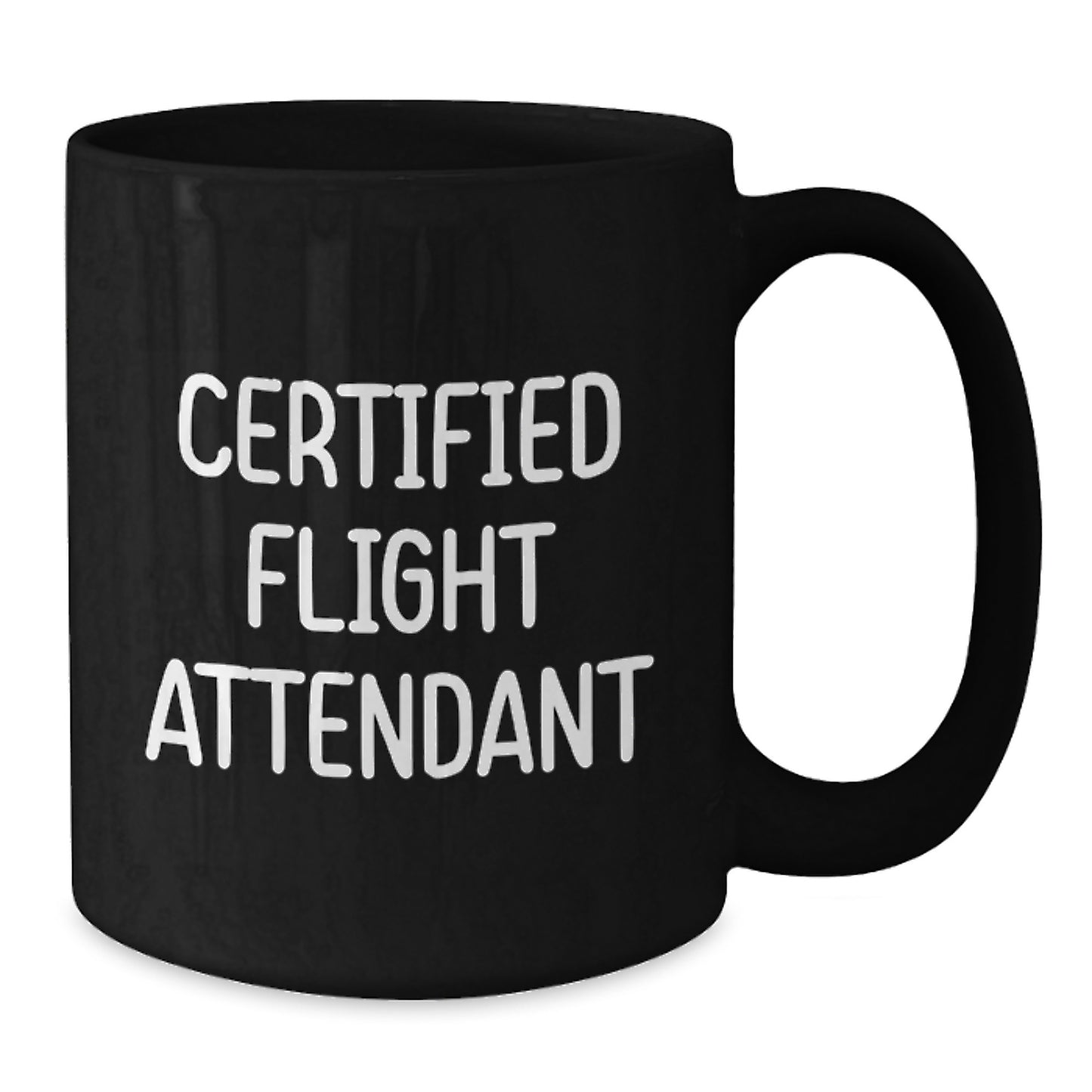 Christmas Unique Gifts for Flight Attendant Friends and Family - Funny Quote Black Coffee Mug - Additional