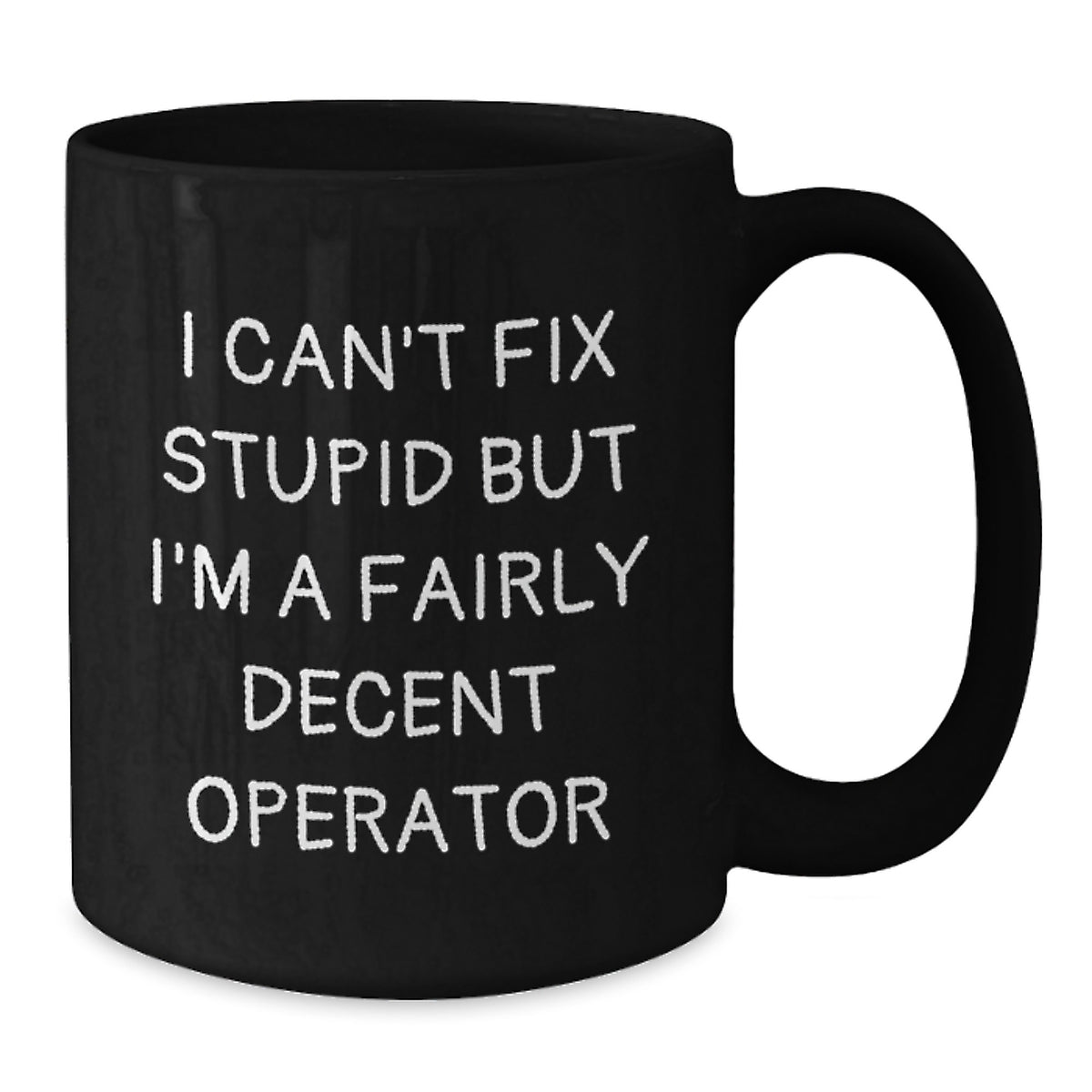 Operator Keepsake Premium Black Coffee Mug for Him Christmas Gift - Additional