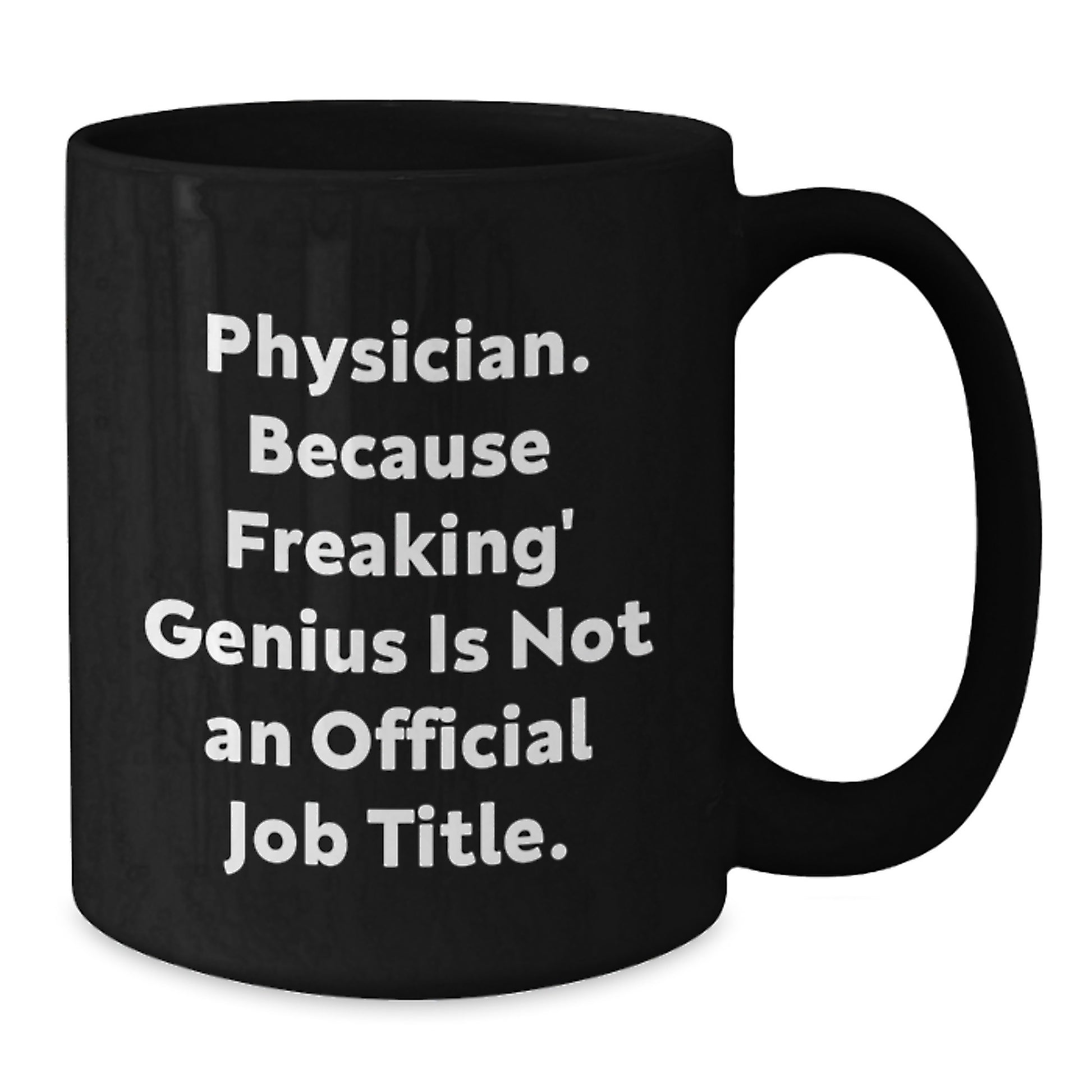Funny Physician Christmas Unique Gifts from Men Black Coffee Mug, For Physician Friends Family Coworkers - Additional