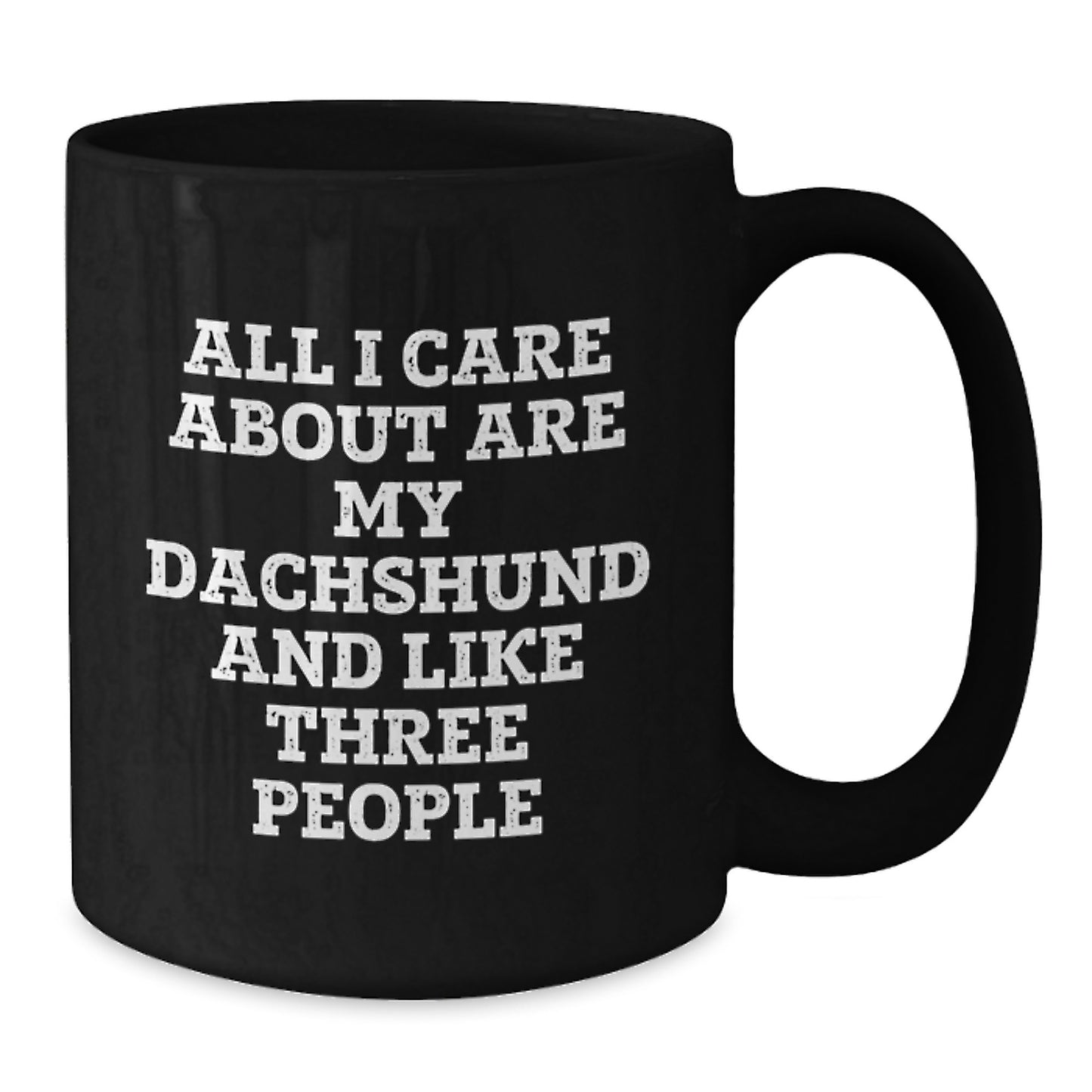 Dachshund Dog Lovers Funny Coffee Mug - Gifts for Dog Owners from Friends, Perfect for Valentine's, Black Ceramic Mugs with 11oz or 15oz Capacity - Additional