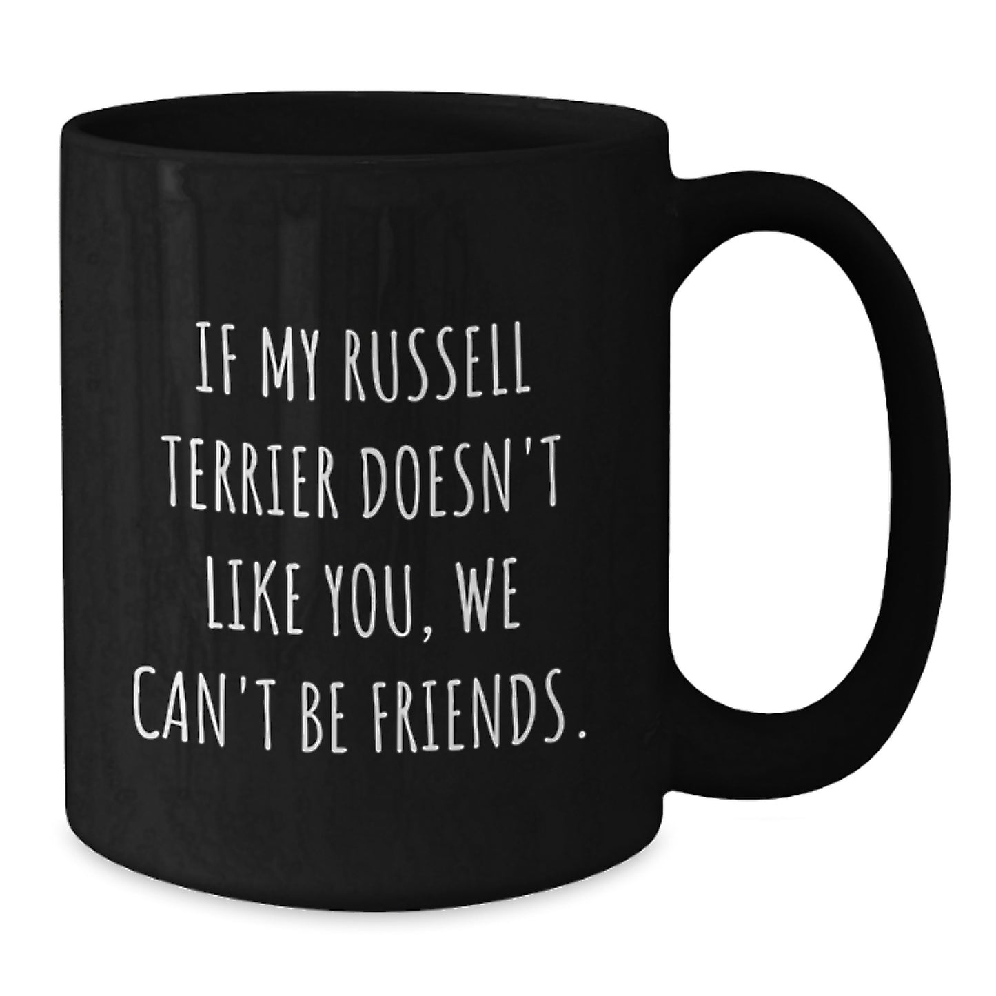 Funny Russell Terrier Dog Gifts Russell Terrier Dog Lover Black Coffee Mug Gifts from Friends for Birthday Unique Gifts - Additional