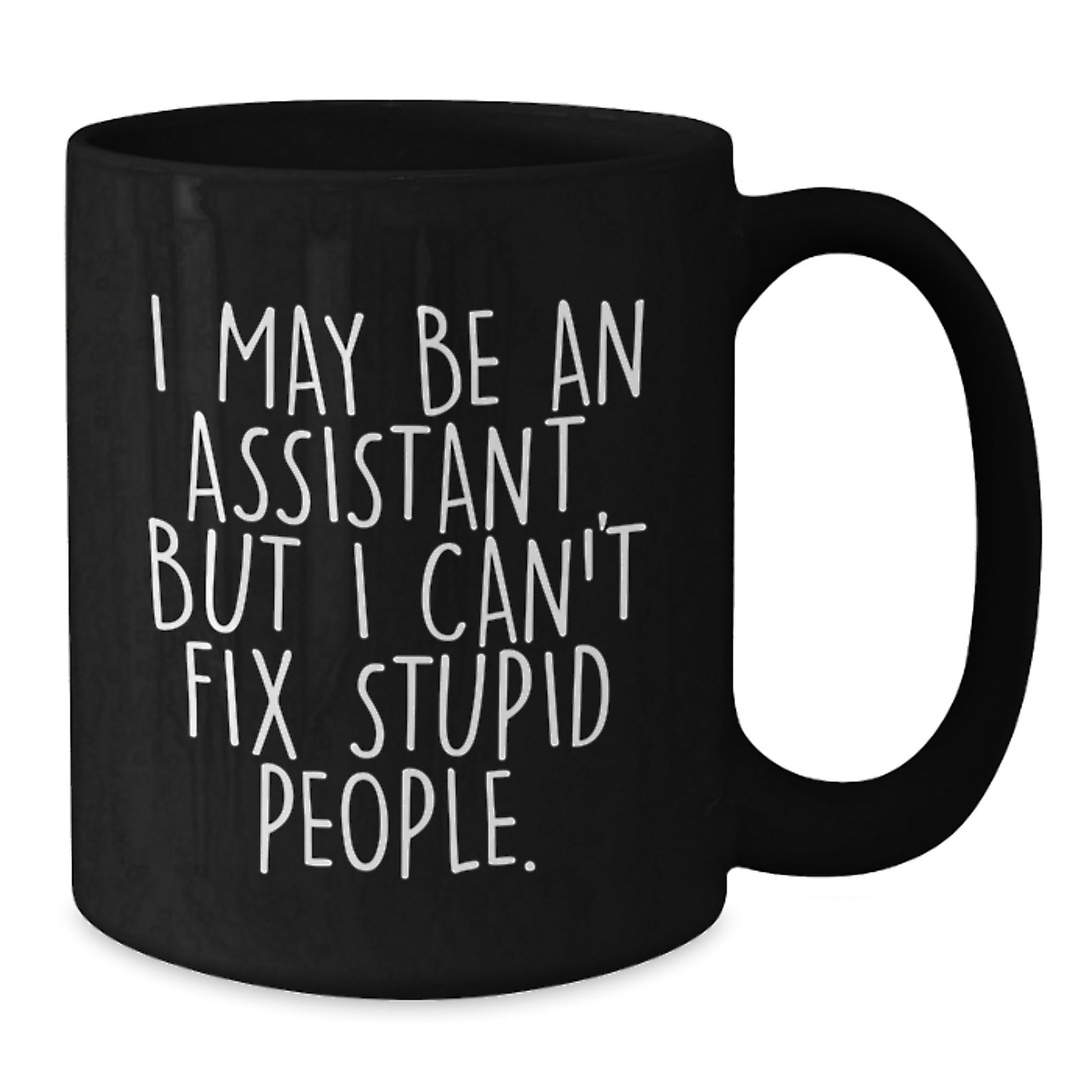 Funny Assistant Gifts for Men - 'I May Be An Assistant, But I Can't Fix Stupid People' Christmas Unique Gifts from Men to Coworkers - Additional