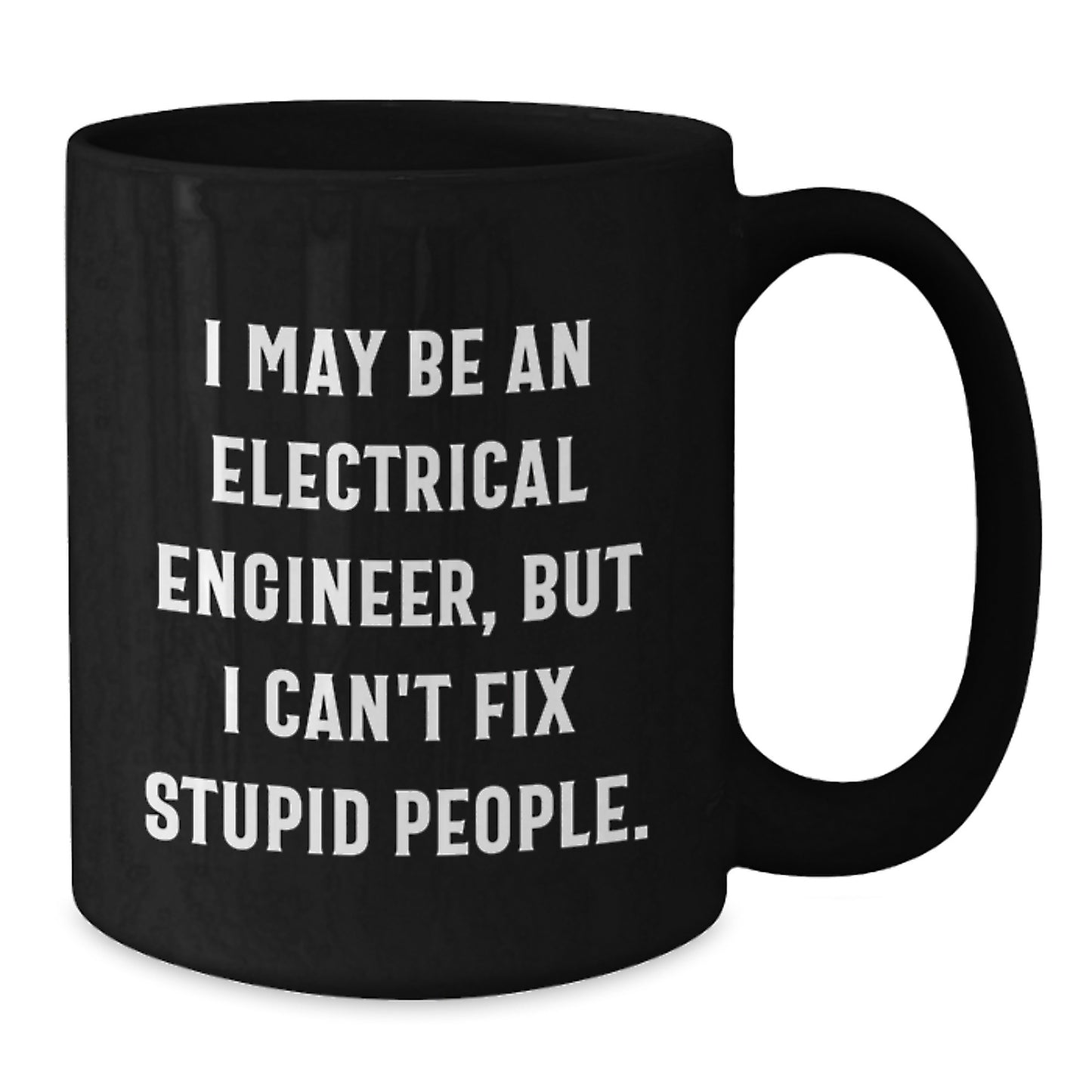 Electrical Engineer Keepsake Black Coffee Mug for Him Birthday Gift - Additional
