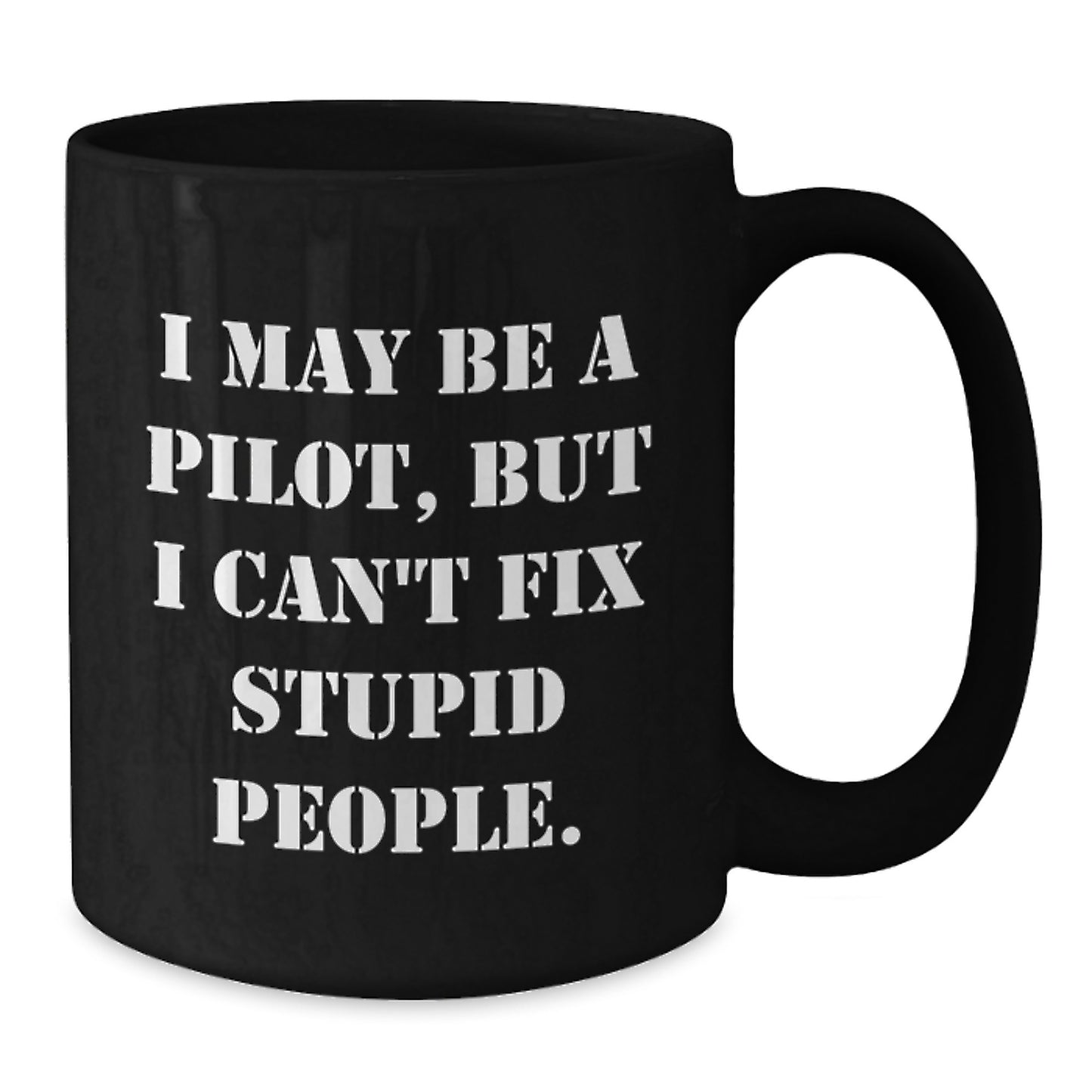 Funny Pilot Black Coffee Mug Gifts from Friends for Graduation Unique Presents - Additional