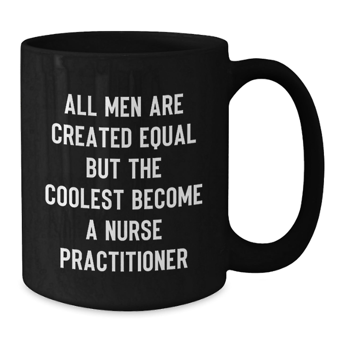 Funny Nurse Practitioner Gifts for Dad, Black Coffee Mug, Unique Father's Day Unique Gifts from Men - Additional