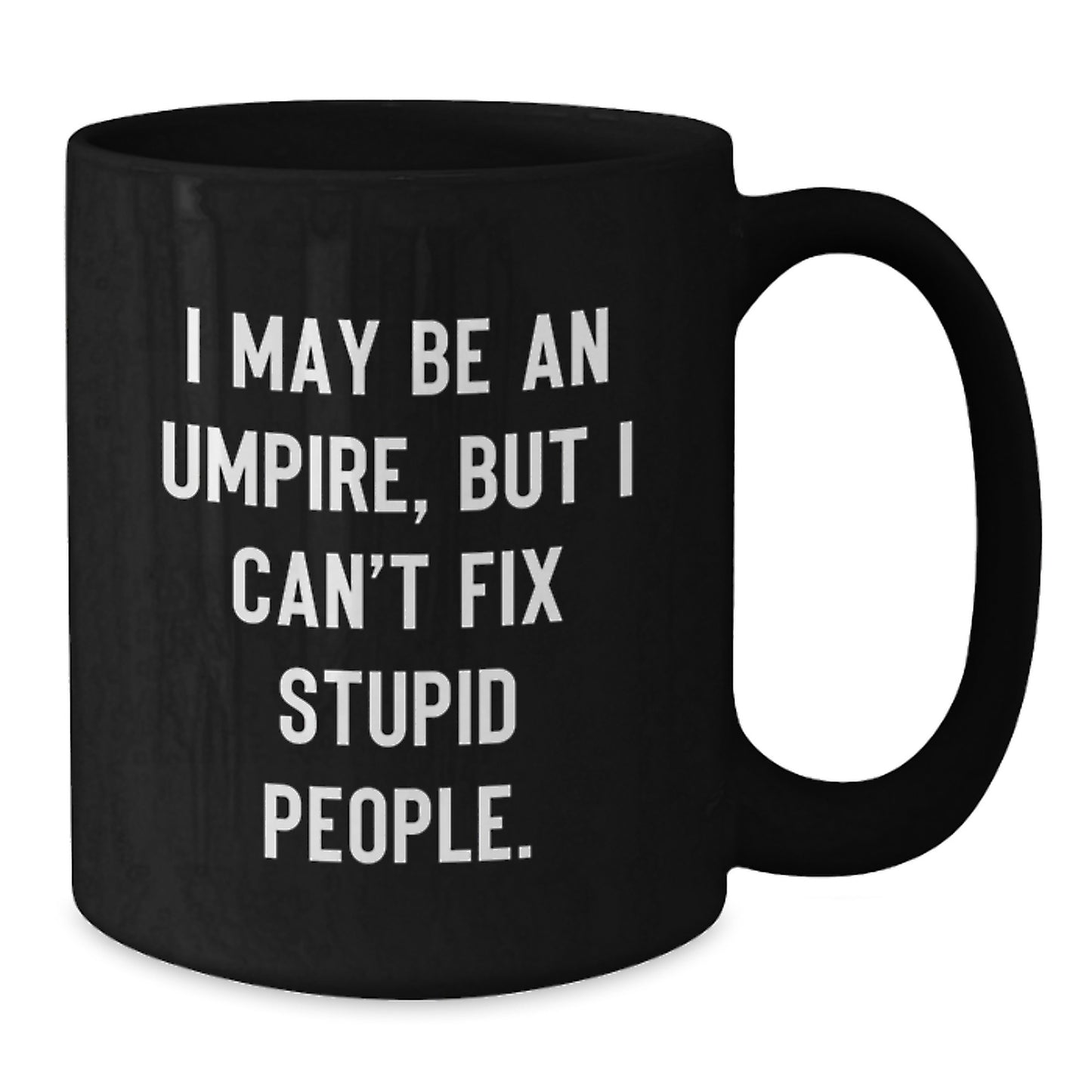 Umpire Keepsake Premium Black Coffee Mug for Him Birthday Gift - Additional