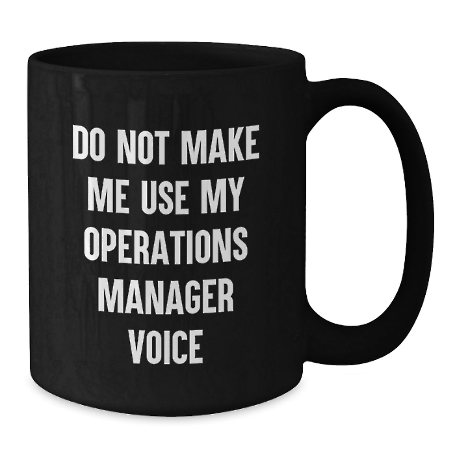 Operations Manager Keepsake Black Coffee Mug for Him Birthday Gift - Additional