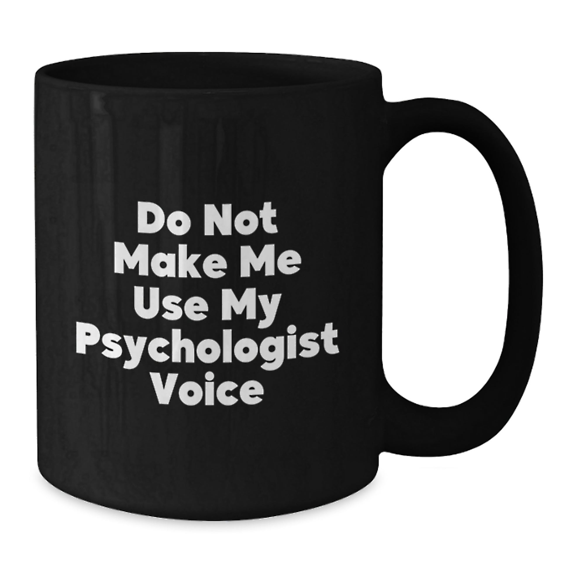 Birthday Gift for Her Psychologist Black Coffee Mug Present - Additional