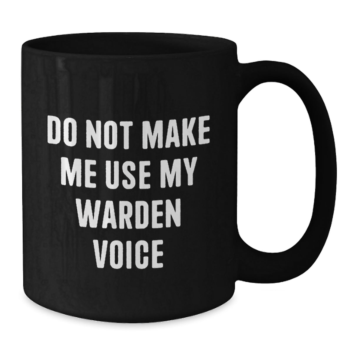 Warden Black Coffee Mug – Funny Keepsake Birthday Gift for Friends - Additional