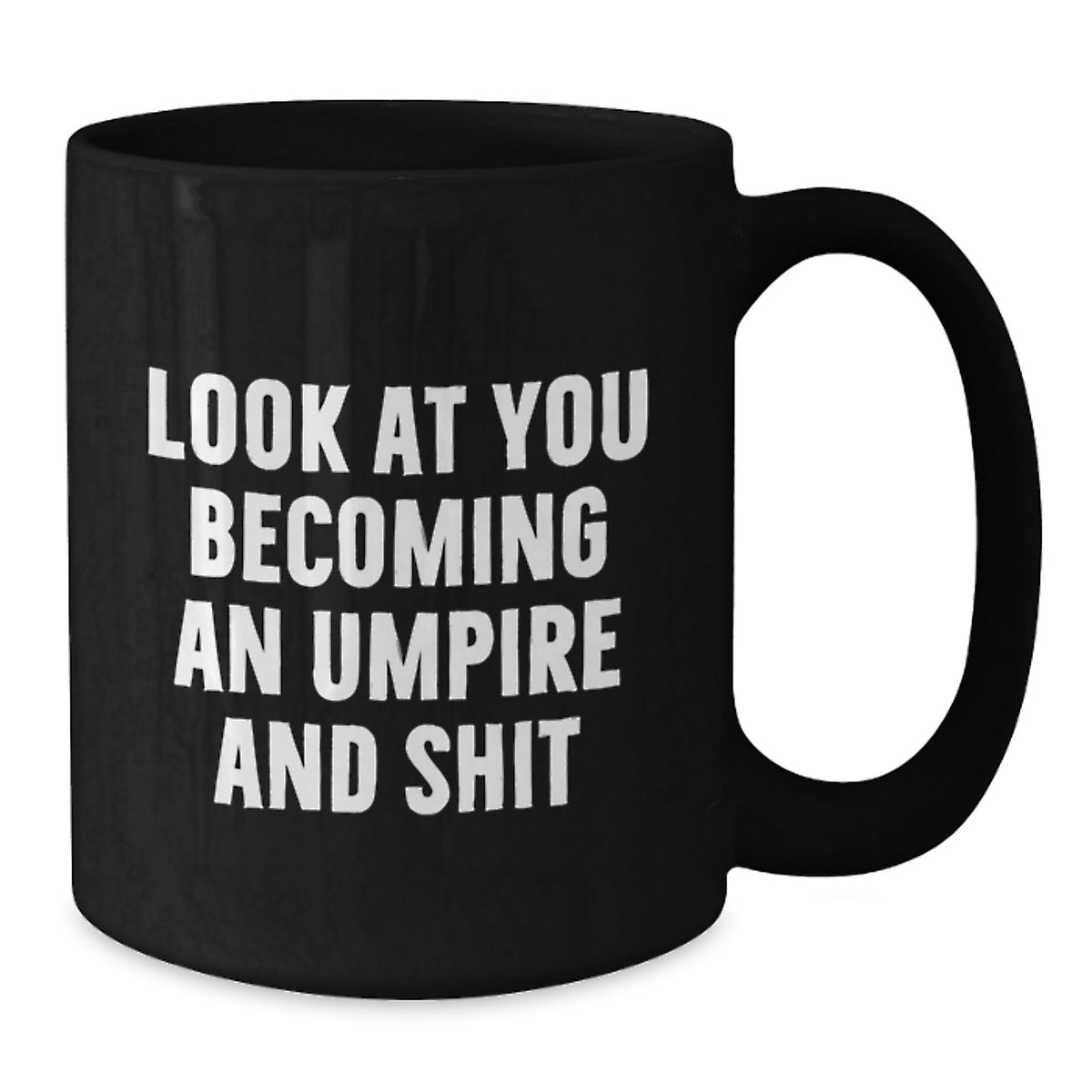 Umpire Keepsake Ceramic Black Coffee Mug for Him – Christmas Gift - Additional