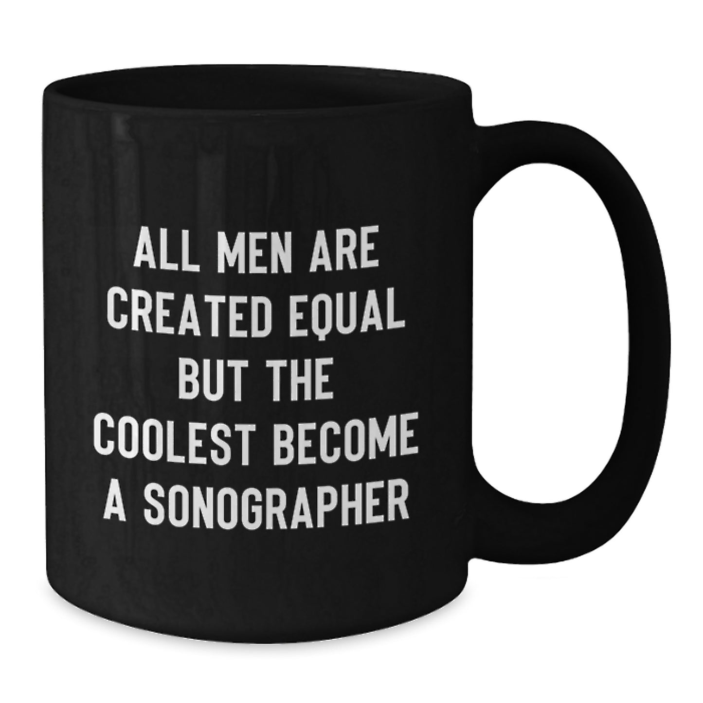 Sonographer Keepsake Black Coffee Mug for Him Birthday Premium Gift - Additional