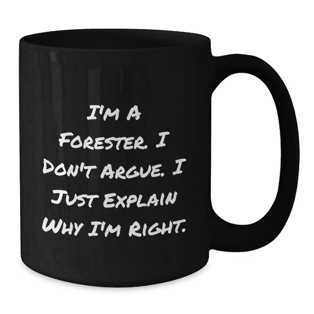 Forester Gift for Him A Thoughtful Keepsake Mug with a Righteous Quote - Additional