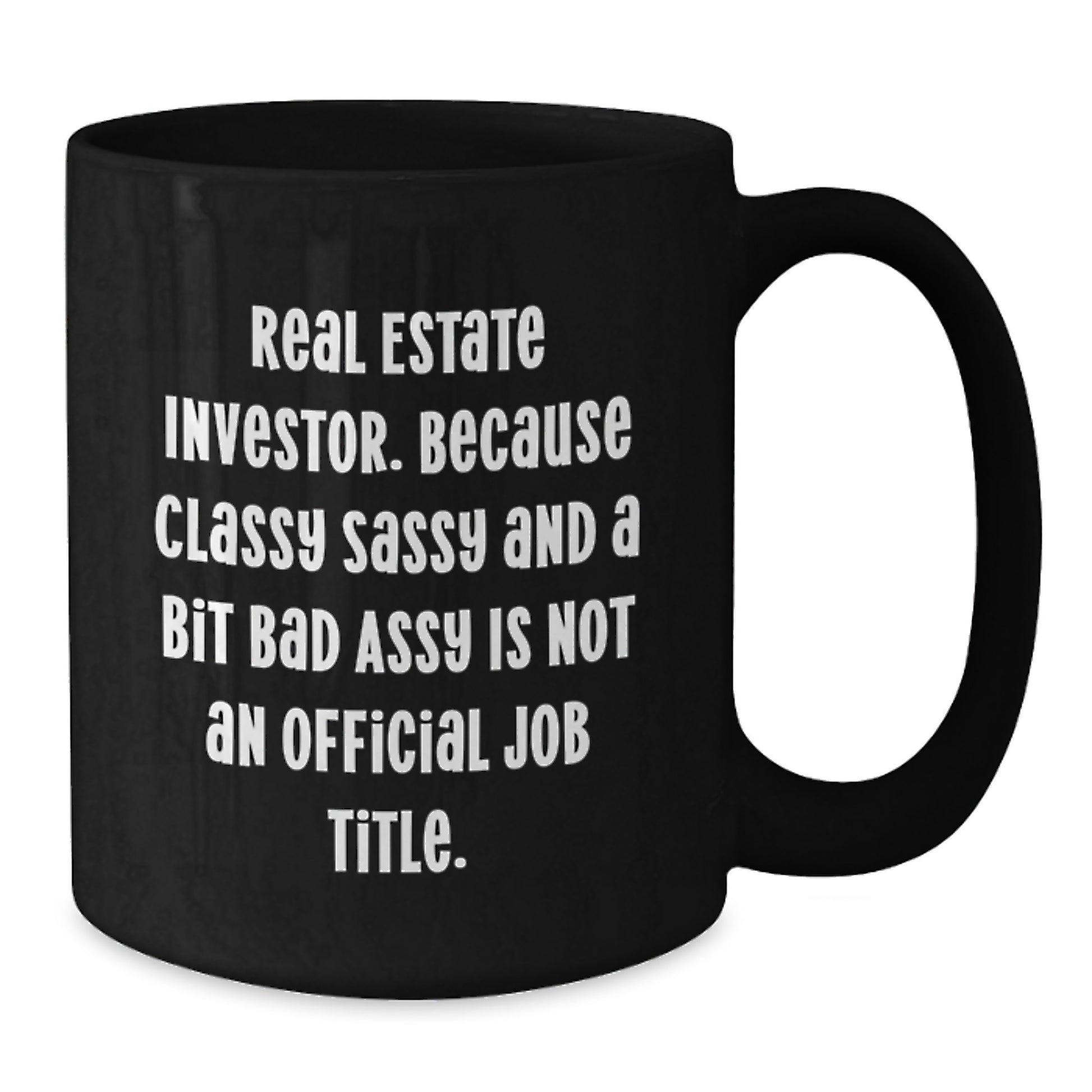 Funny Real Estate Investor Gifts from Friends, Unique Black Coffee Mug for Real Estate Investor Men, Christmas Unique Gifts - Additional