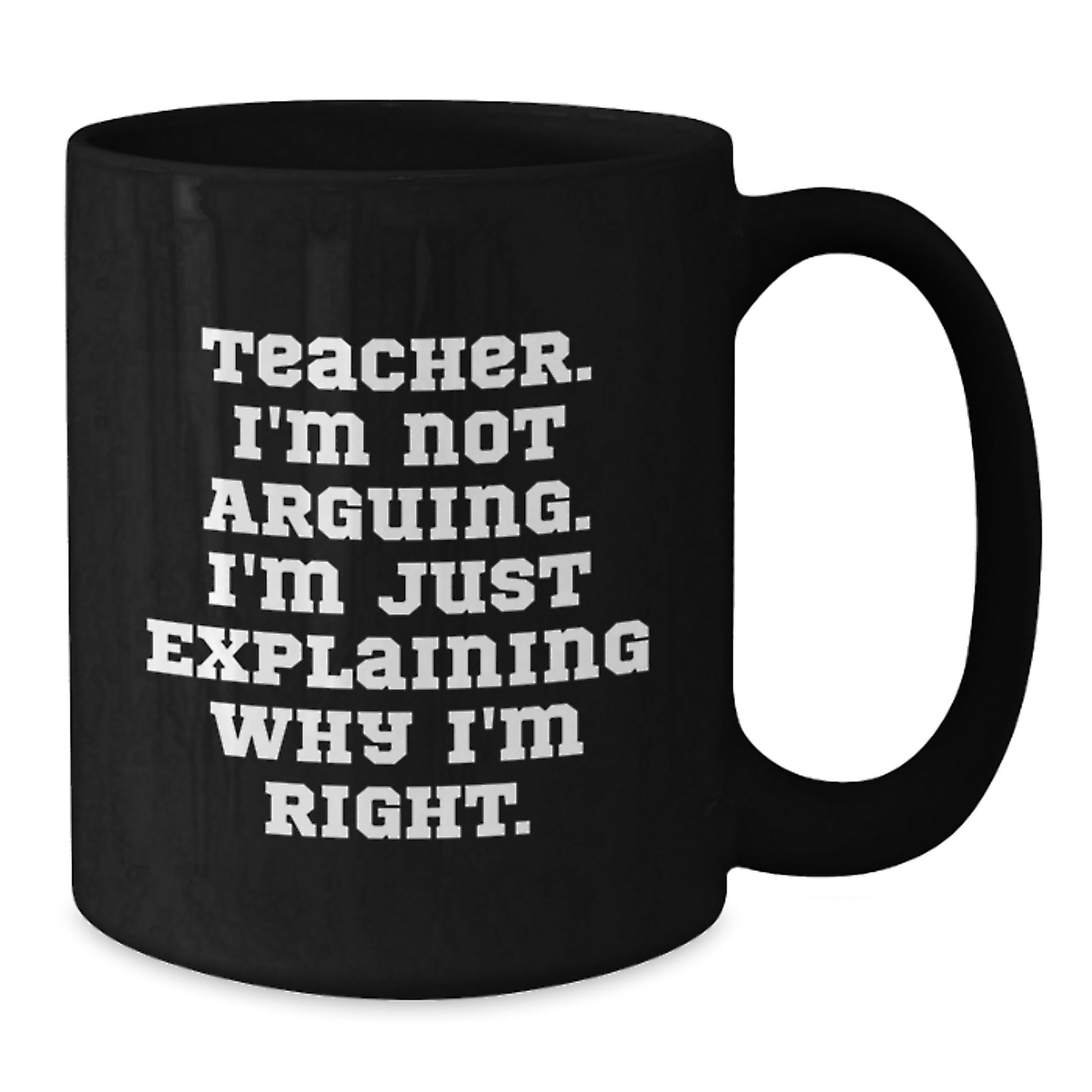Teacher Humor Black Coffee Mugs Gifts from Friends to Teacher, Inspirational Quote for Graduation Unique Gifts - Additional