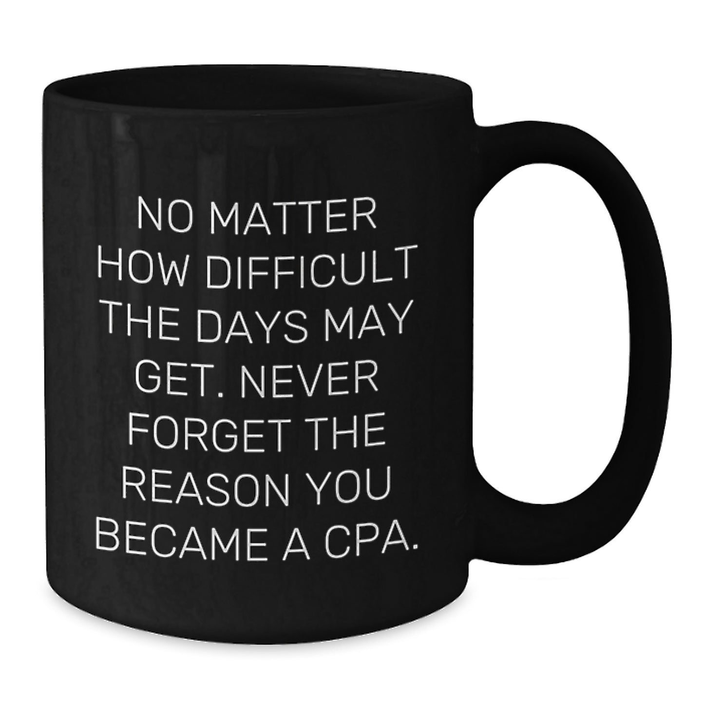 Funny CPA Gifts from Friends, Inspirational Quote Black Coffee Mug, Graduation Unique Gifts for Men, Women, Coworkers, Family - Additional