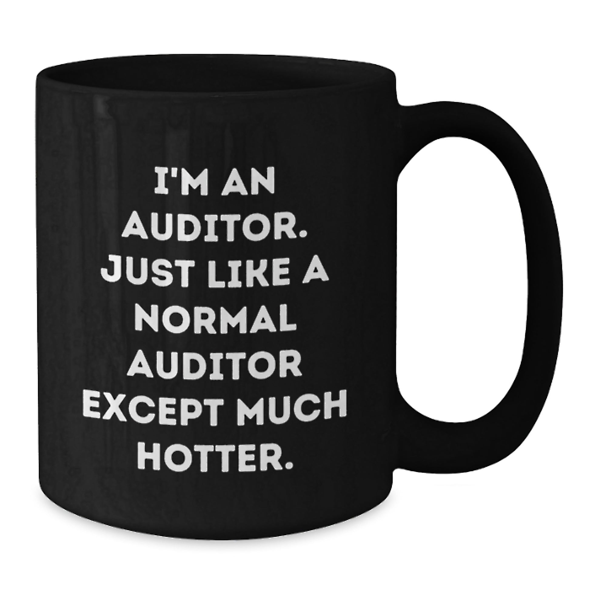Funny Auditor Gifts for Him - Unique Black Coffee Mug for Mom on Mother's Day, 'I'm An Auditor' - Additional
