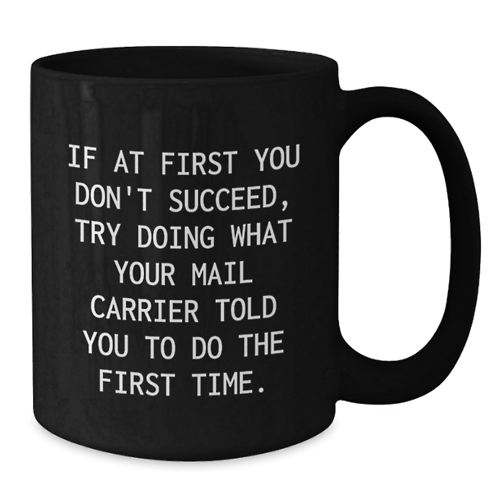 Funny Mail Carrier Gifts from Friends and Family for Valentine's Unique Black Coffee Mugs - Additional