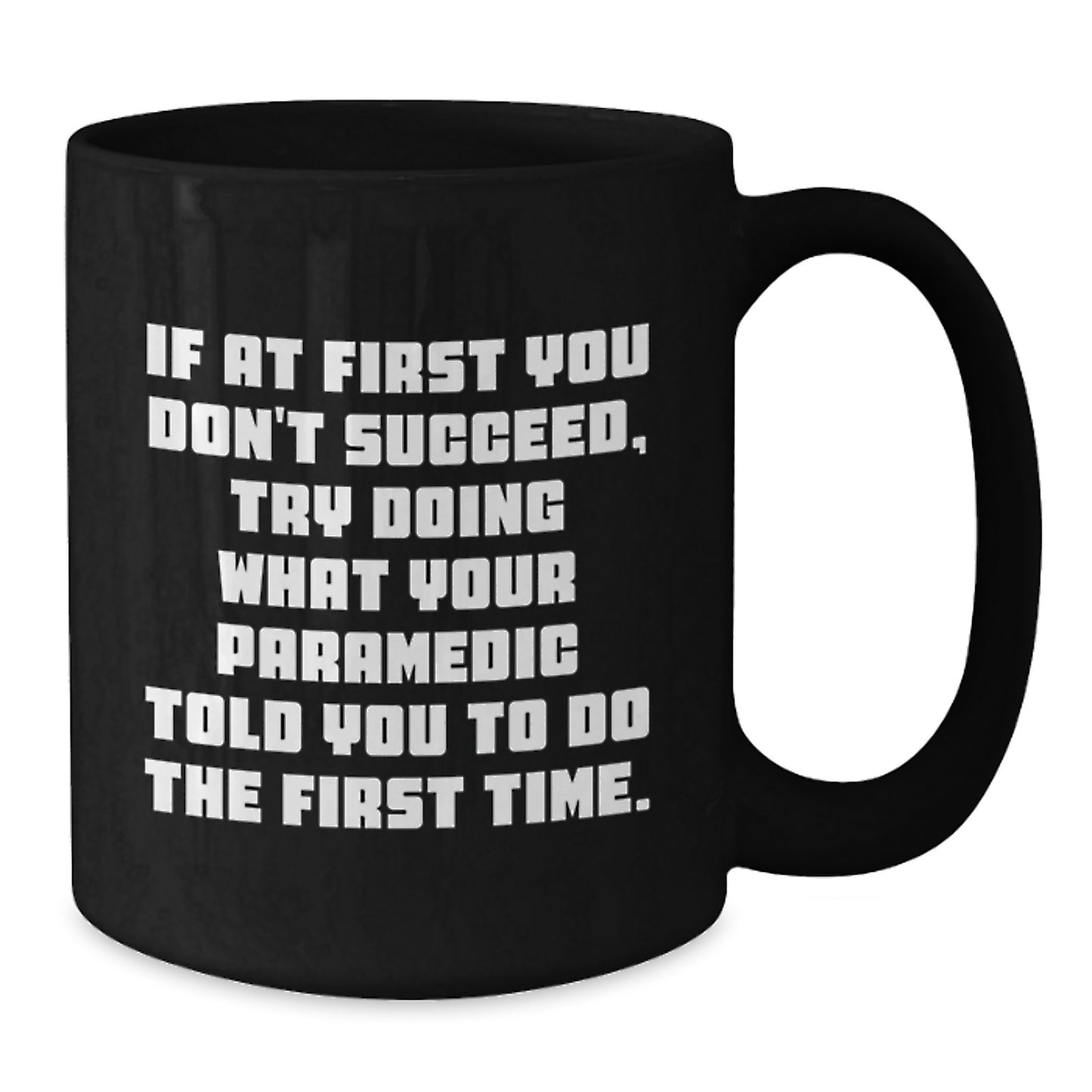Funny Rescue Worker Gifts for Men, Women, and Coworkers - Black Coffee Mug, Valentine's Unique Gift Ideas from Rescue Worker Enthusiasts - Additional