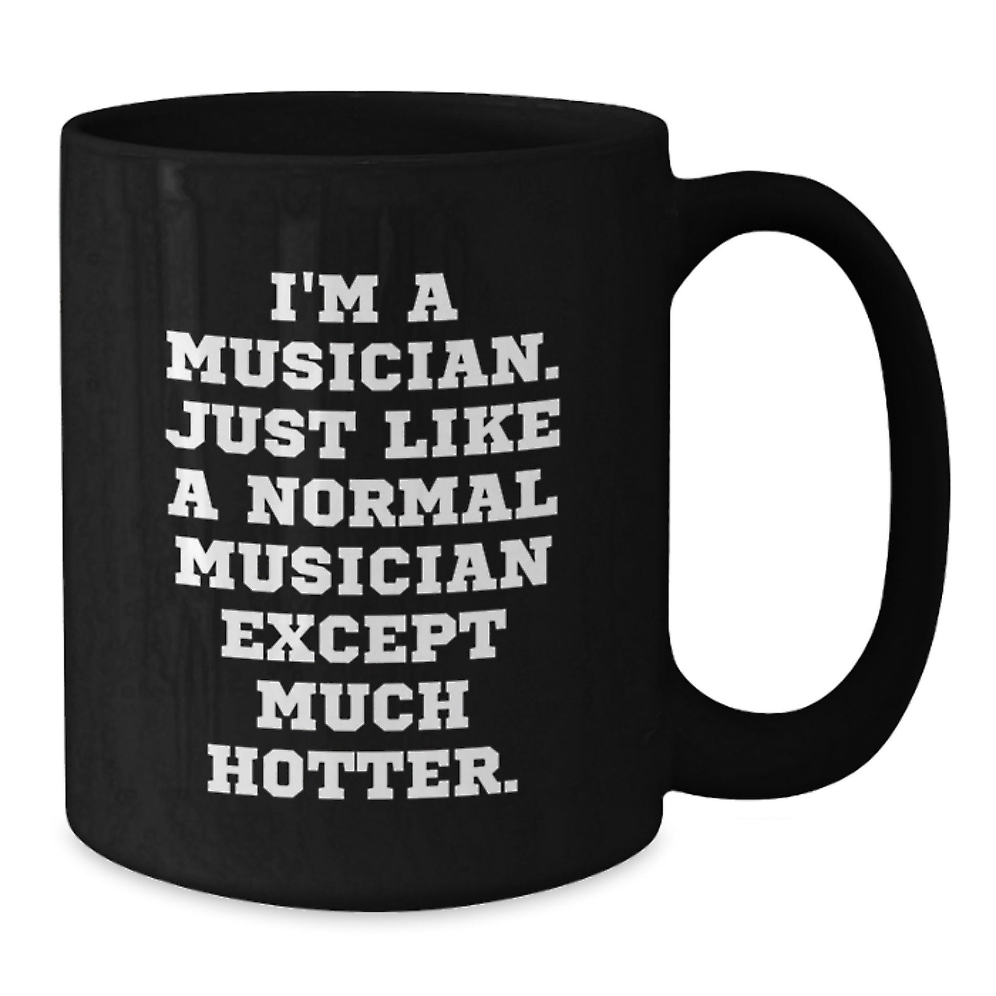 Funny Musician Gifts for Mom, I'm A Musician Black Coffee Mug, Unique Mother's Day Unique Gifts from Men, Musician Mug, Funny Musician Quote - Additional