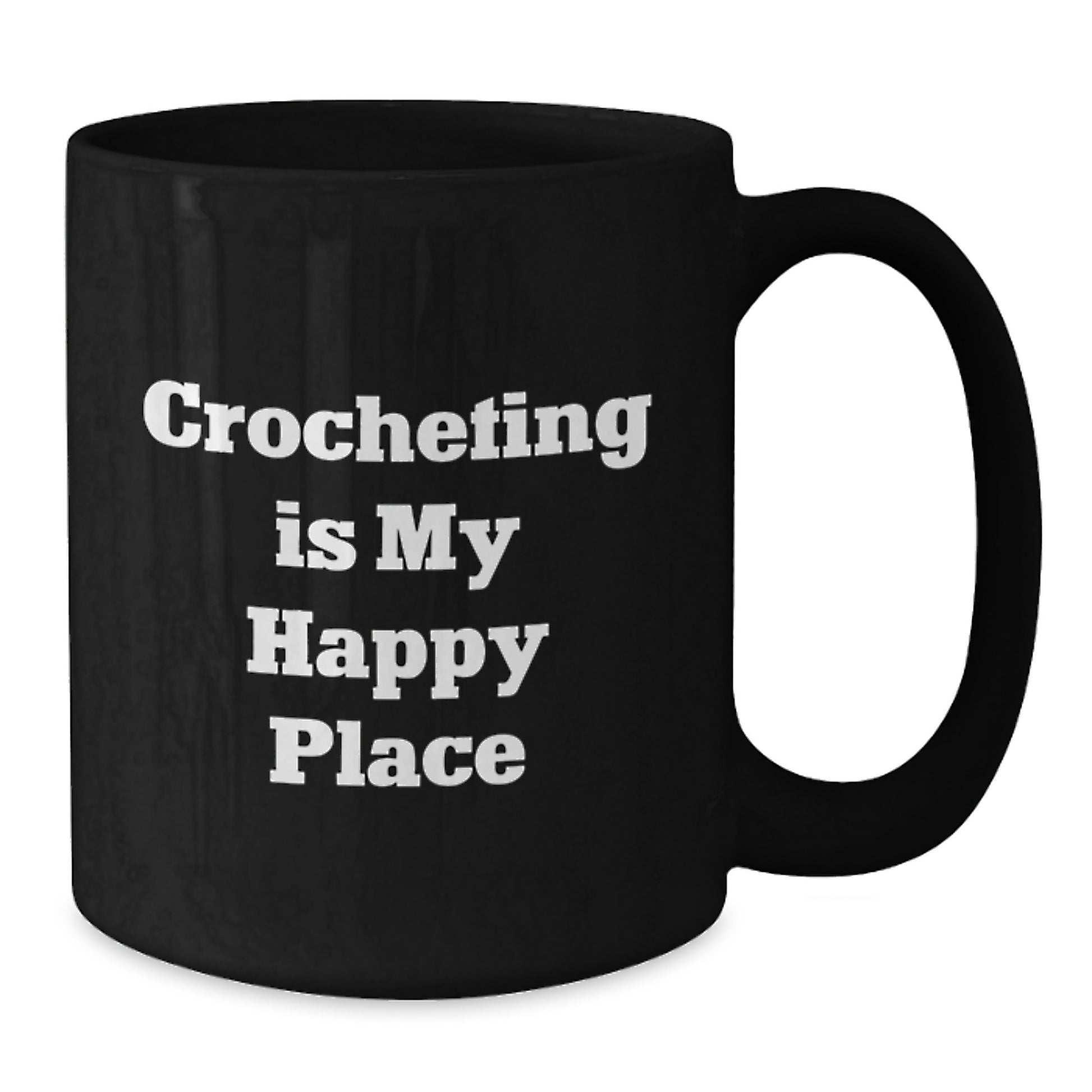 Funny Crocheting Gifts for Friends and Family, Birthday Unique Crochet Mugs for Crocheting Enthusiasts, Gifts from Mom to Daughter, Black Coffee Mug - Additional