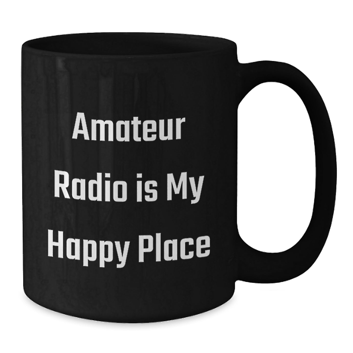 Amateur Radio Keepsake Mug for Him Birthday Gift Black 11oz Ceramic - Additional