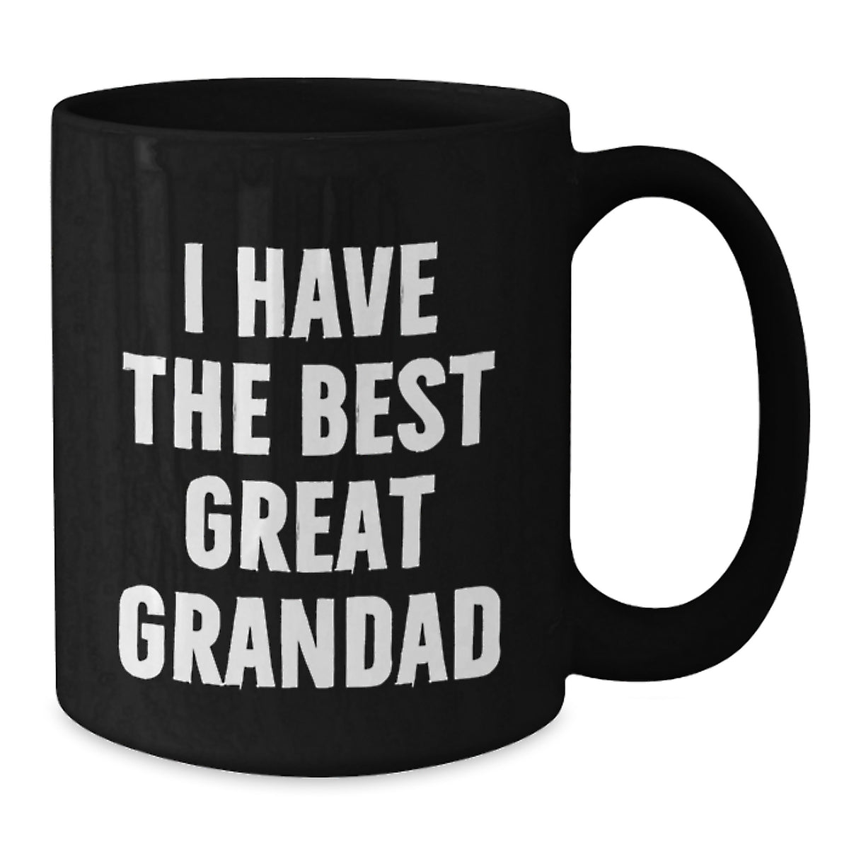 Funny Grandad Gifts, Great Grandad Black Coffee Mug, Unique Valentine's Unique Gifts from Family to Grandad - Additional