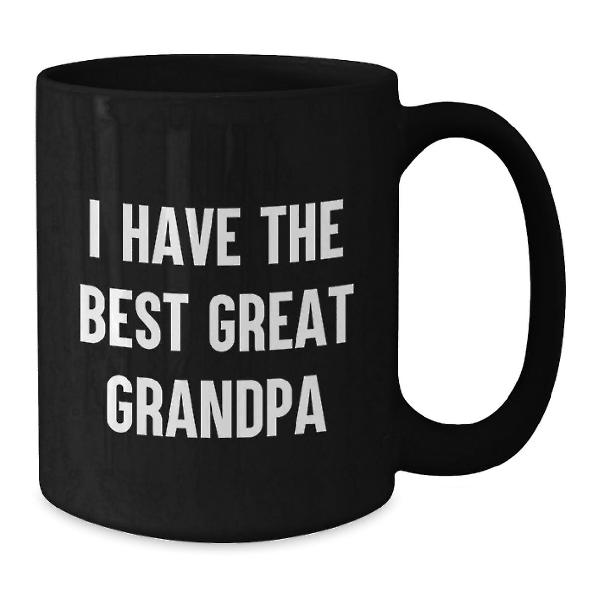 Funny Grandpa Gifts, Great Grandpa Coffee Mug, I Have The Best Grandpa, Black Ceramic Mug for Men - Additional