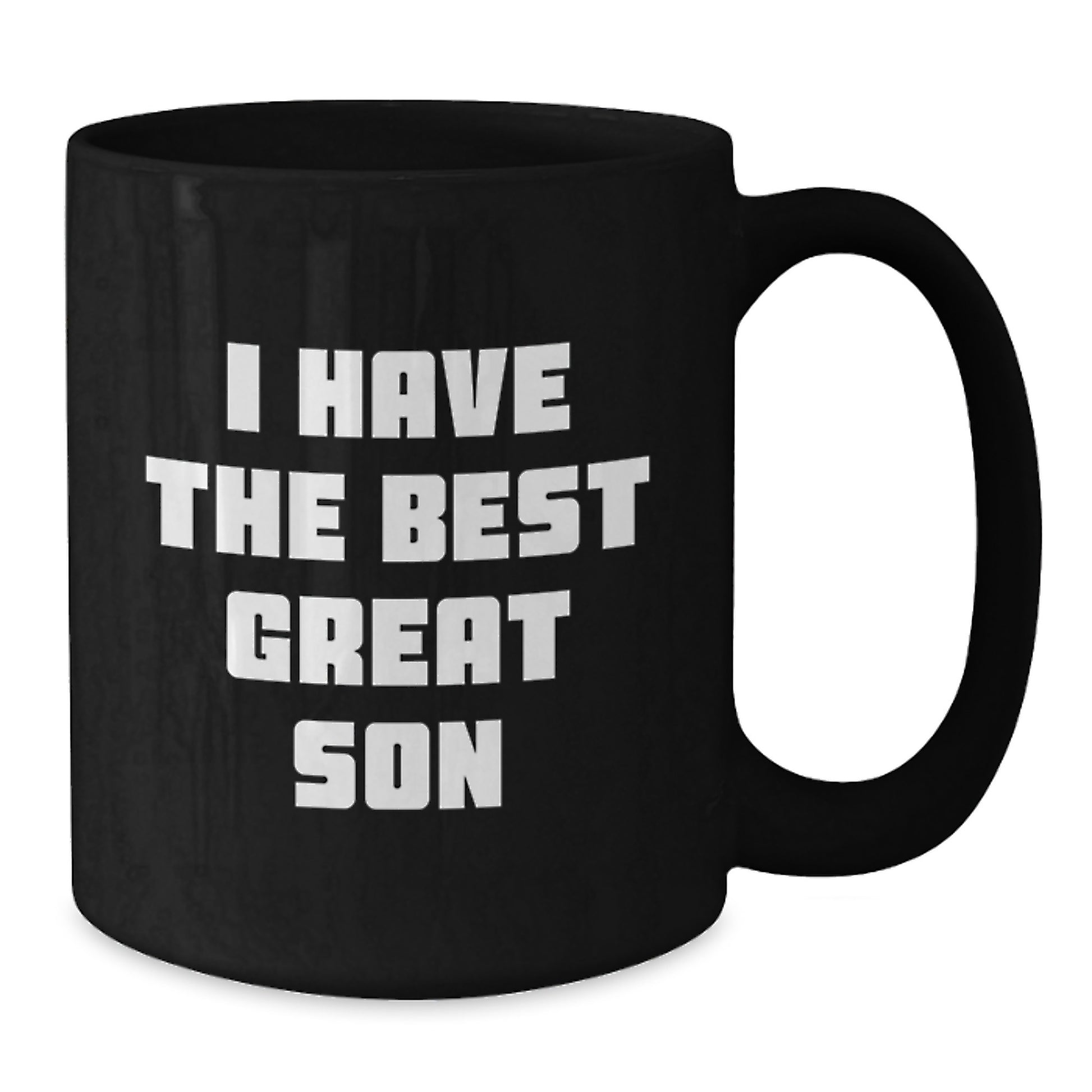 Funny Son Birthday Unique Gift Ideas - Great Son Black Coffee Mug, Unique Gifts from Mom, Dad, Family, Friends, Coworkers - Additional