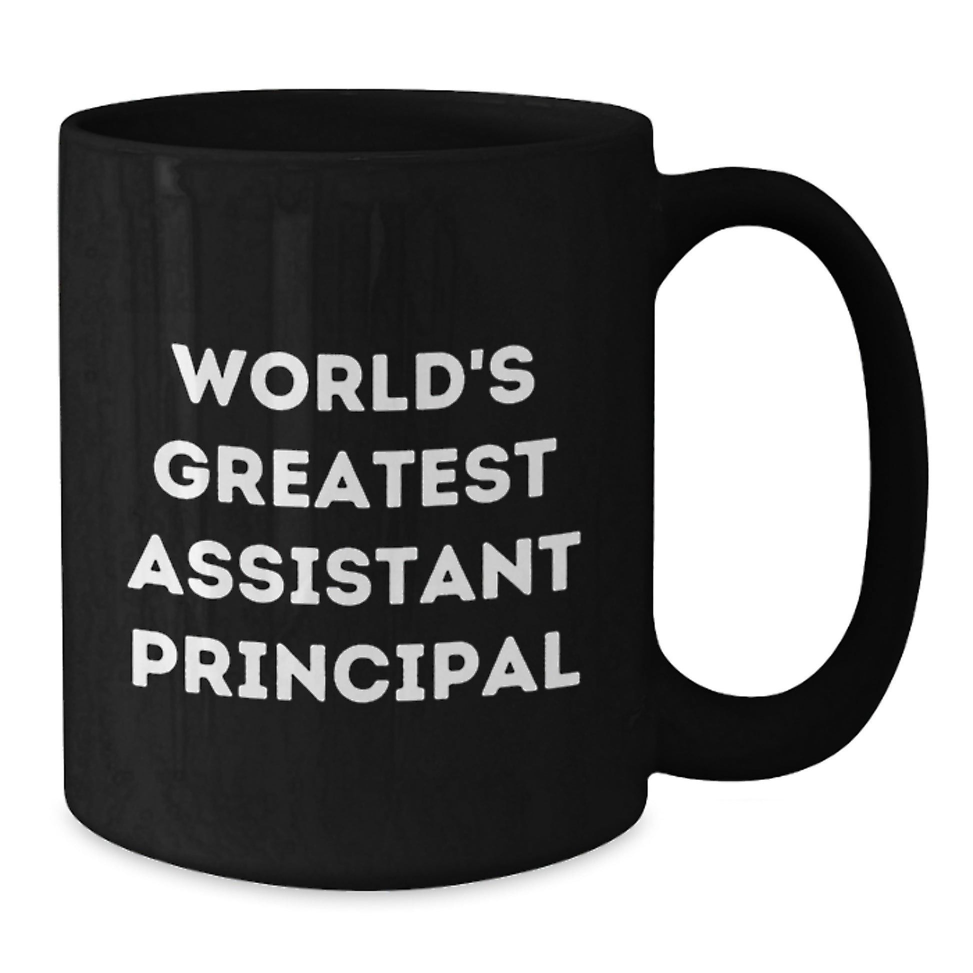 Funny World's Greatest Assistant Principal Gifts for Men, Unique Black Coffee Mugs from Family, Perfect for Assistant Principal Appreciation Day - Additional