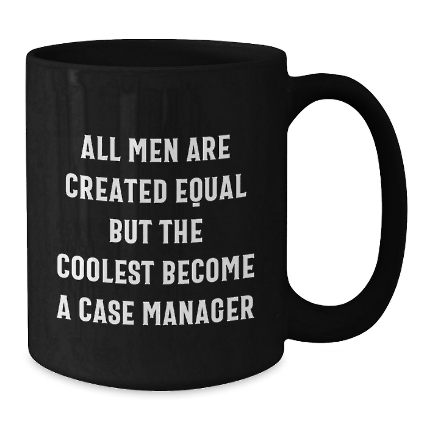 Birthday Gift for Her Case Manager Black Coffee Mug Present - Additional
