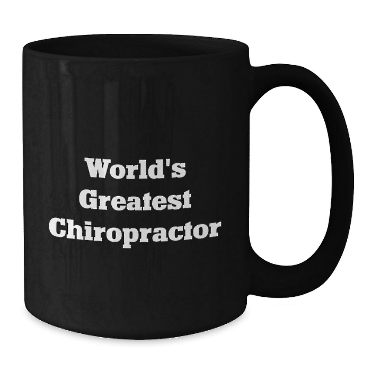 Graduation Unique Gifts from Men to Chiropractor - Funny World's Greatest Chiropractor Black Coffee Mug, Inspirational Chiropractor Gift for Friends, Coworkers or Family - Additional