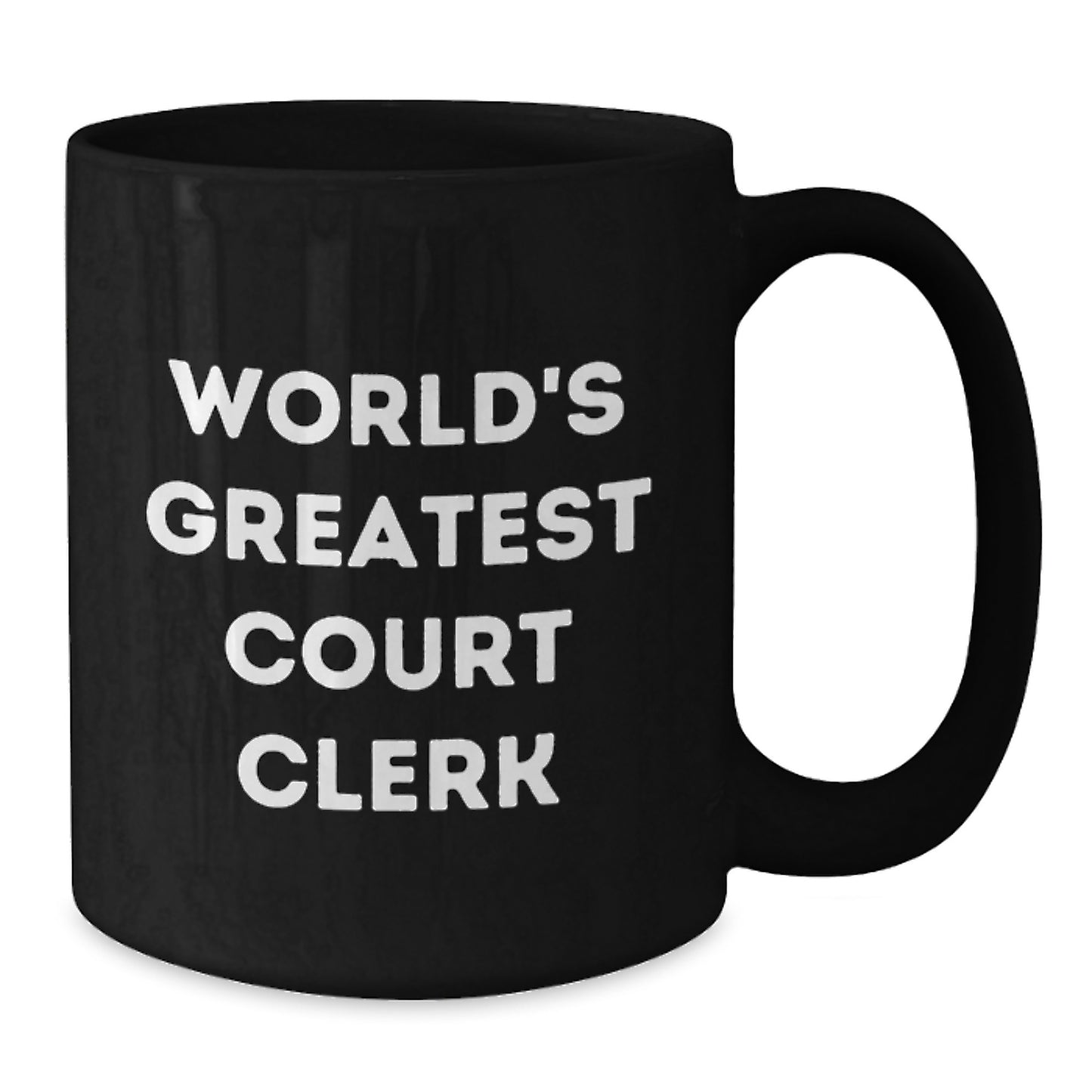 Court Clerk Keepsake Black Coffee Mug for Him Birthday Gift - Additional